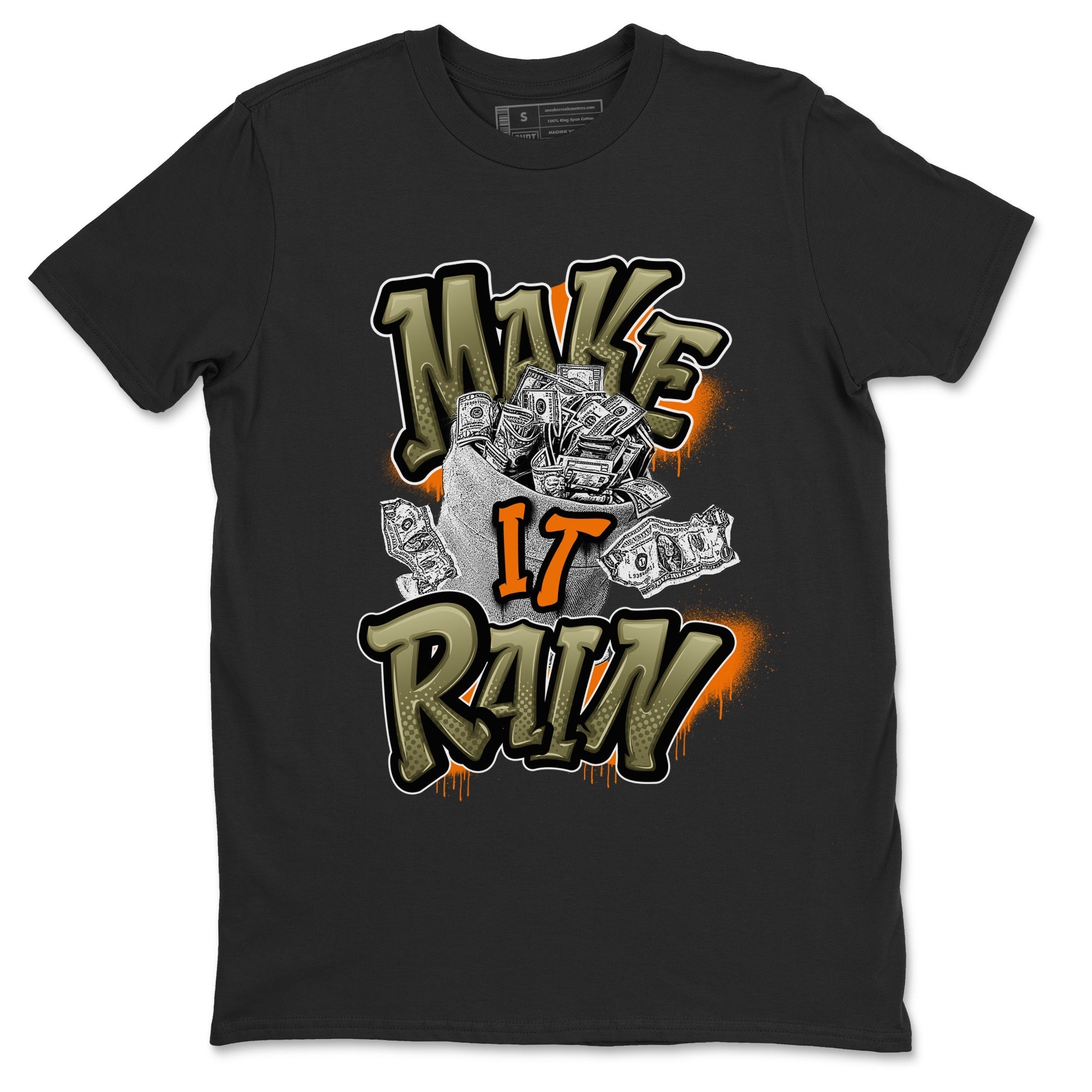 Make It Rain Money snkmatch Tees - Air Jordan 5 Olive