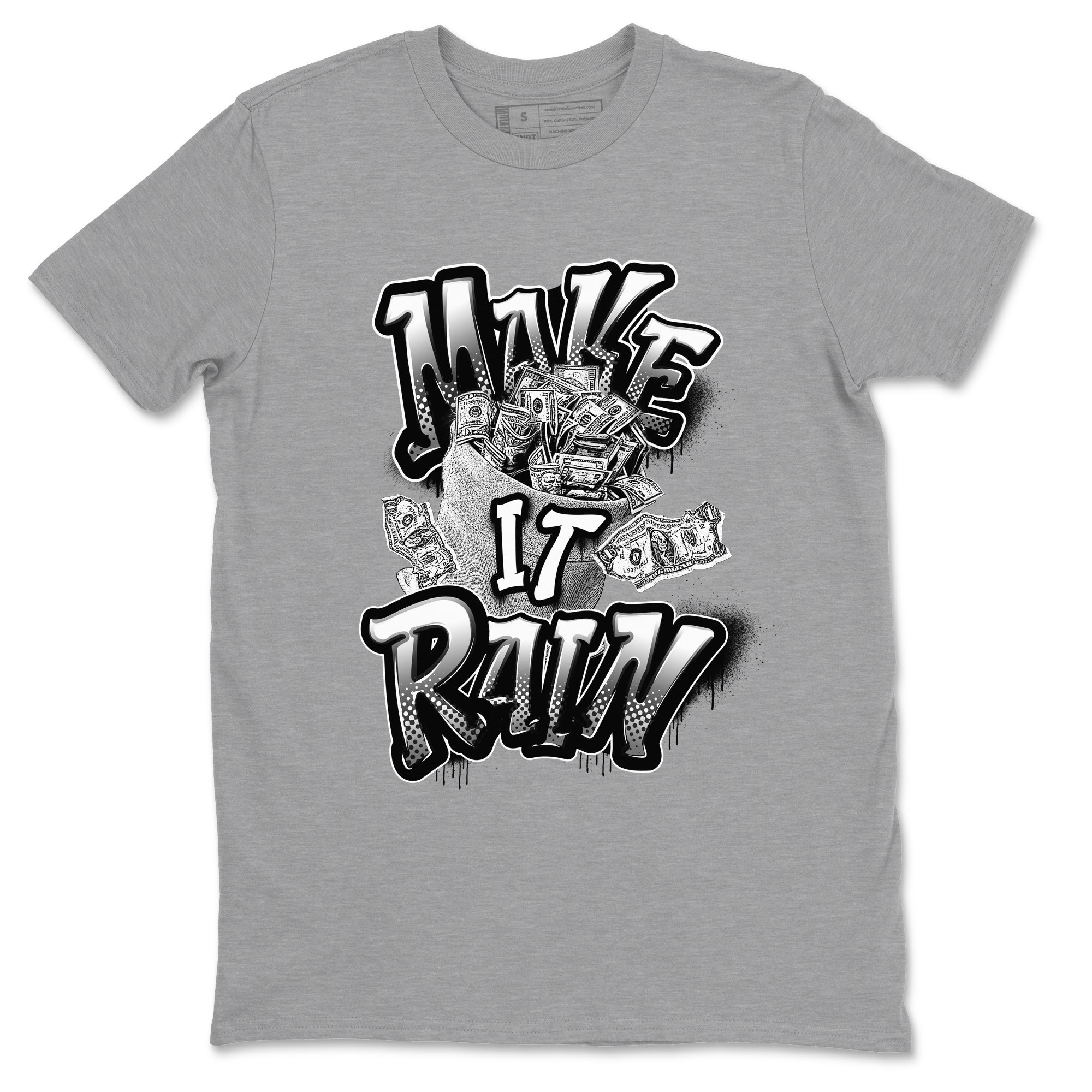 Make It Rain Money snkmatch Tees - Air Jordan 1 Black White