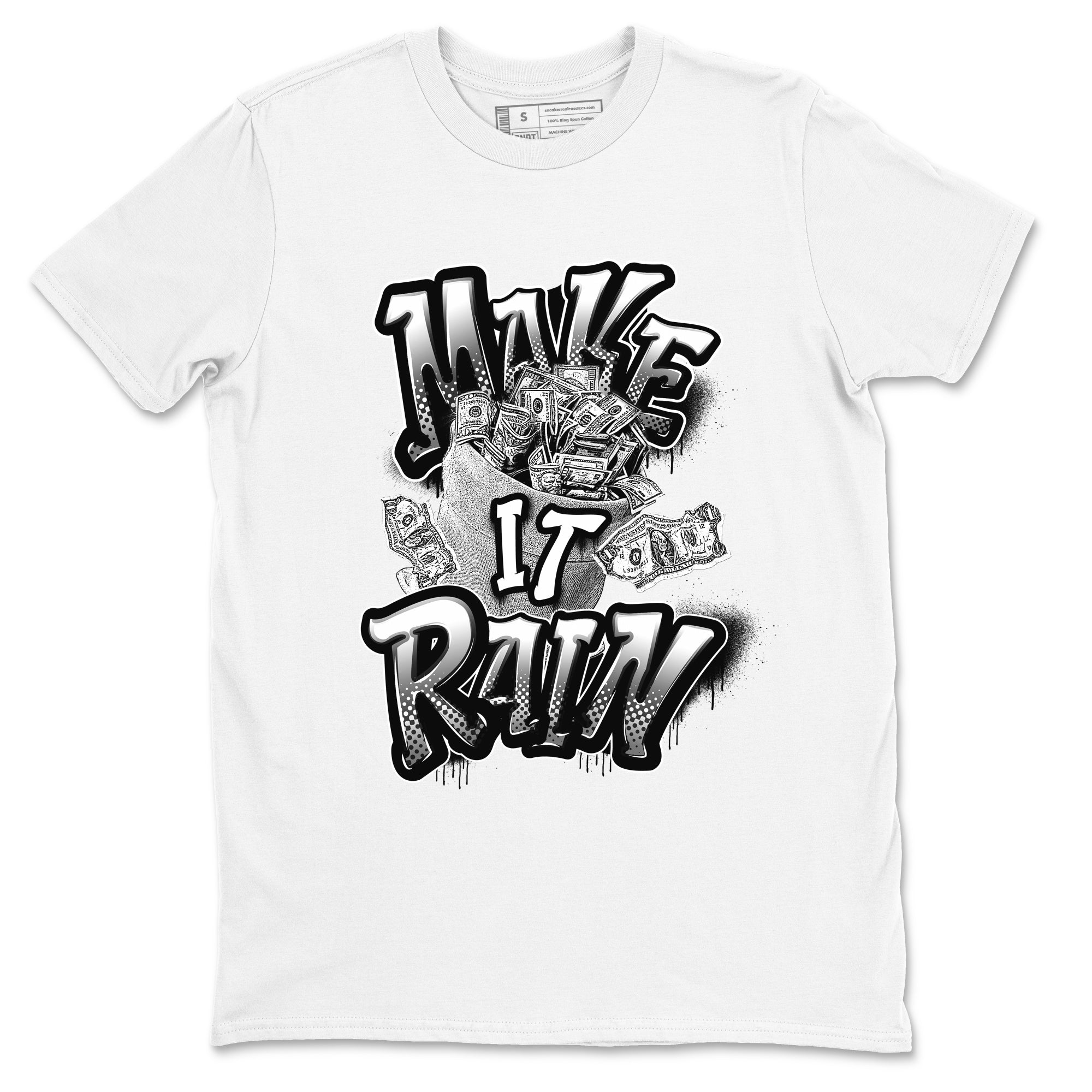 Make It Rain Money snkmatch Tees - Air Jordan 1 Black White