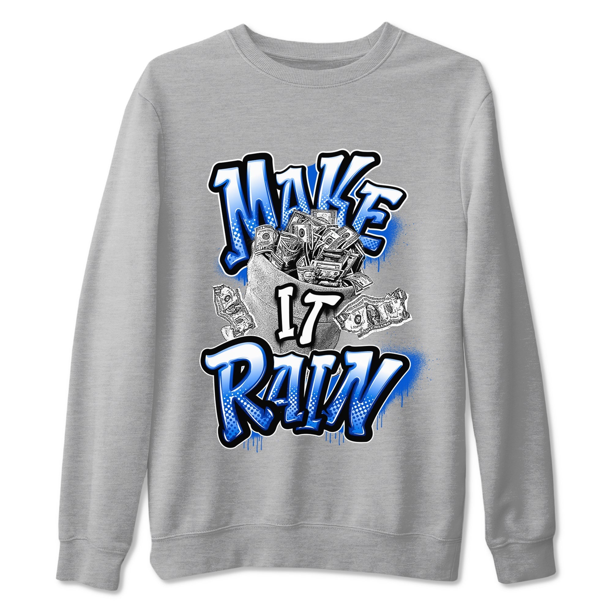 Make It Rain Money snkmatch Tees - Air Jordan 1 Game Royal