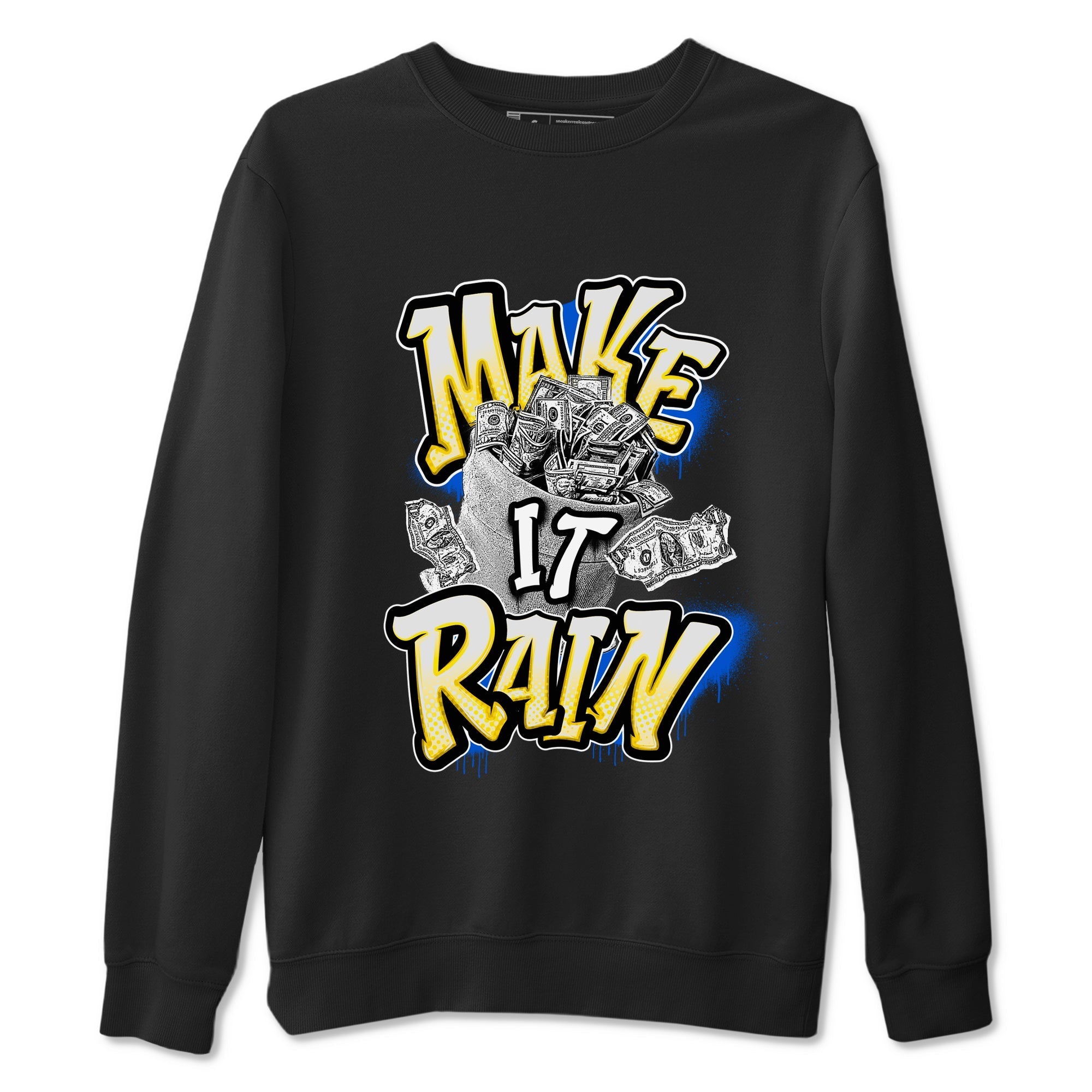 Make It Rain Money snkmatch Tees - Air Jordan 1 Travis Scott Canary