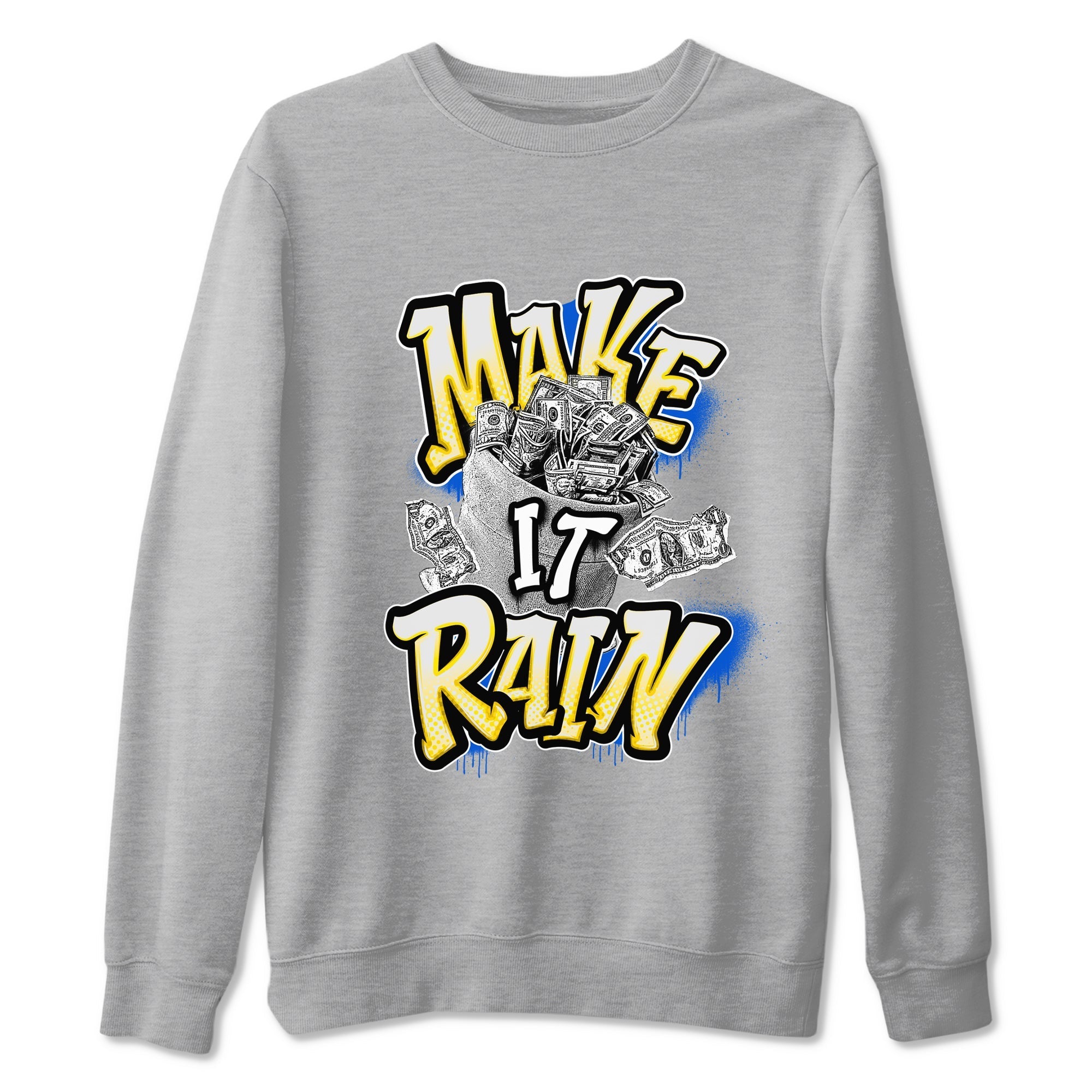 Make It Rain Money snkmatch Tees - Air Jordan 1 Travis Scott Canary