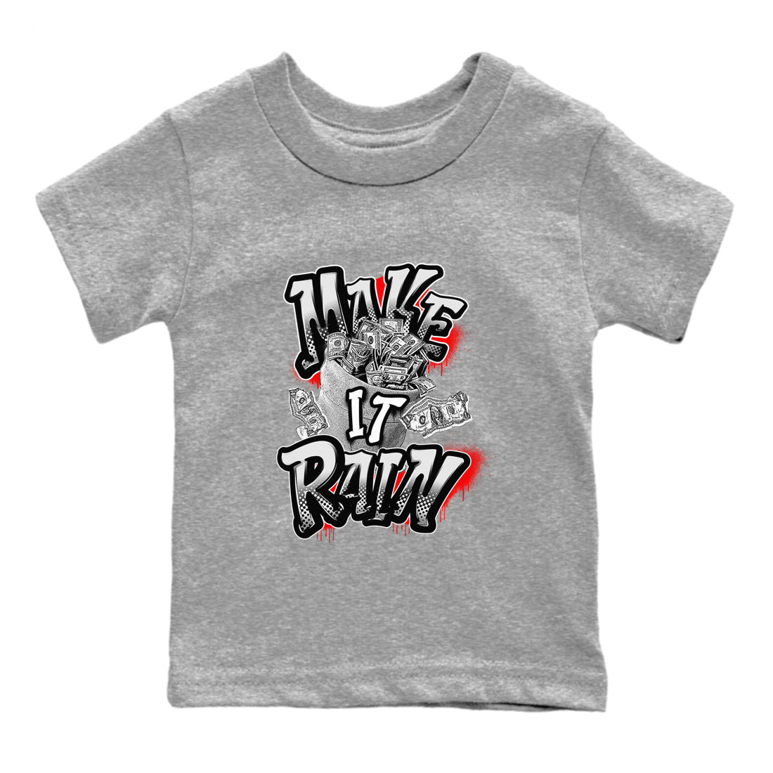 Make It Rain Money snkmatch Tees Kids - Air Jordan 12 Taxi Flip