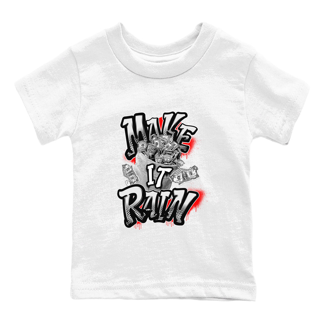 Make It Rain Money snkmatch Tees Kids - Air Jordan 12 Taxi Flip