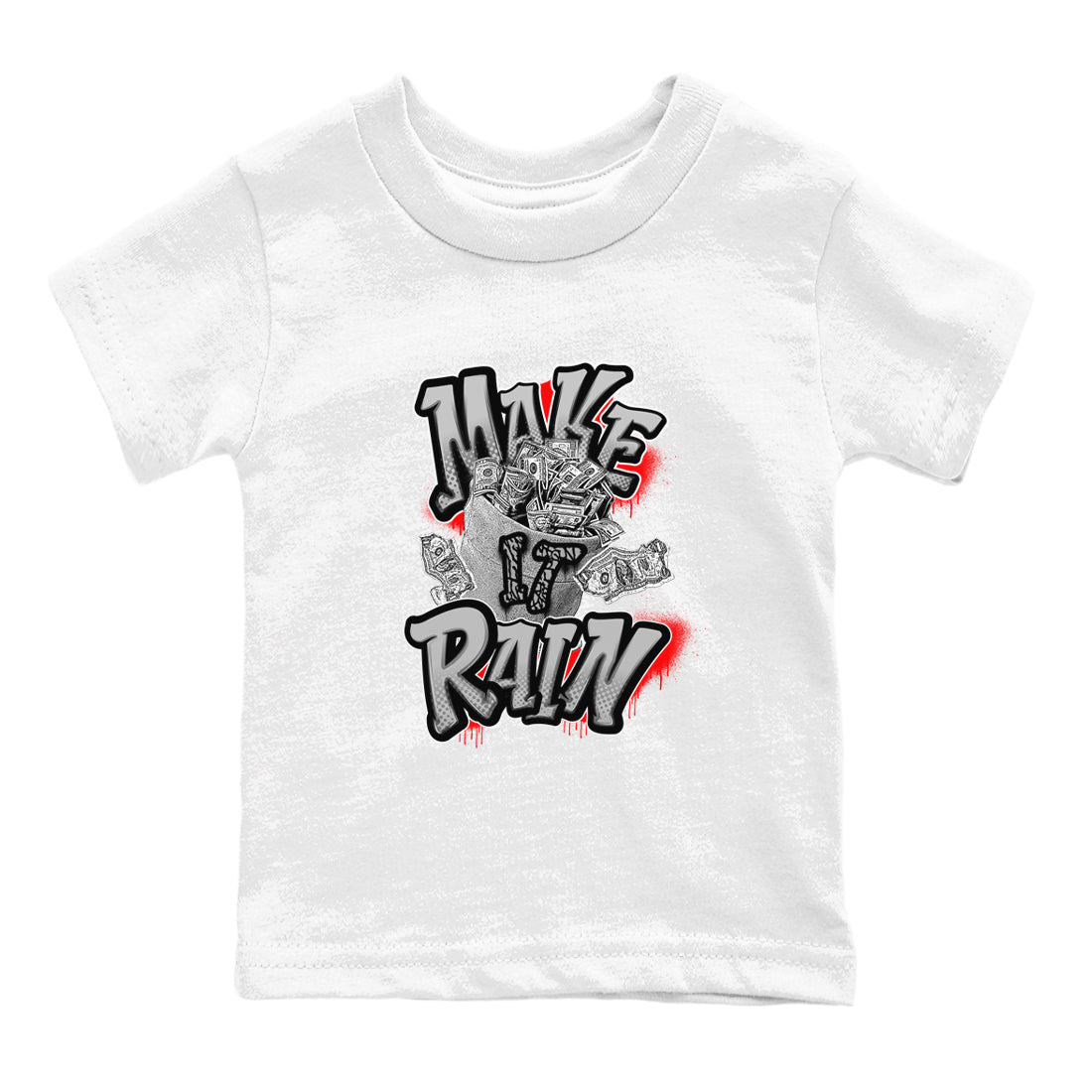 Make It Rain Money snkmatch Tees Kids - Air Jordan 3 Black Cement