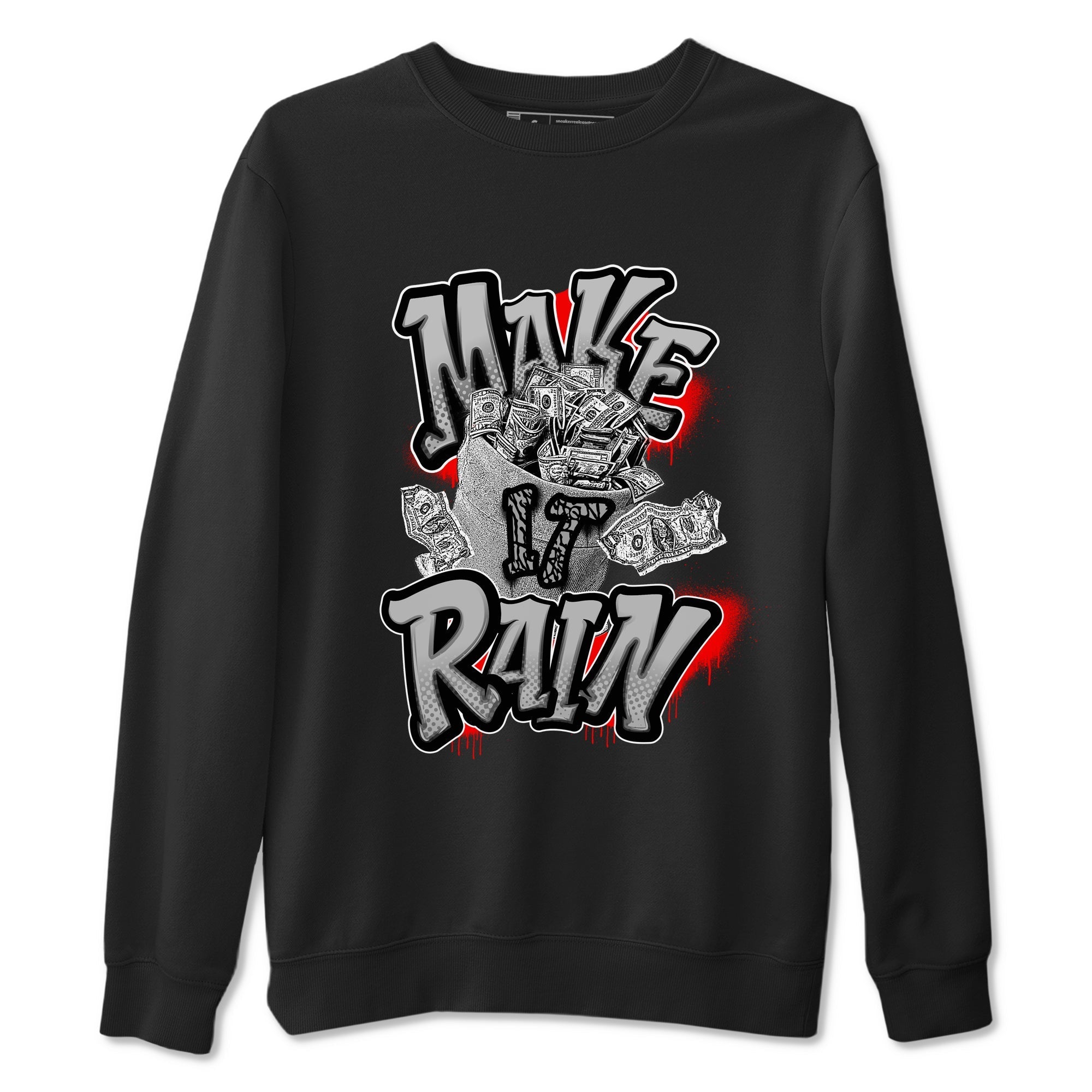 Make It Rain Money snkmatch Tees - Air Jordan 3 Black Cement