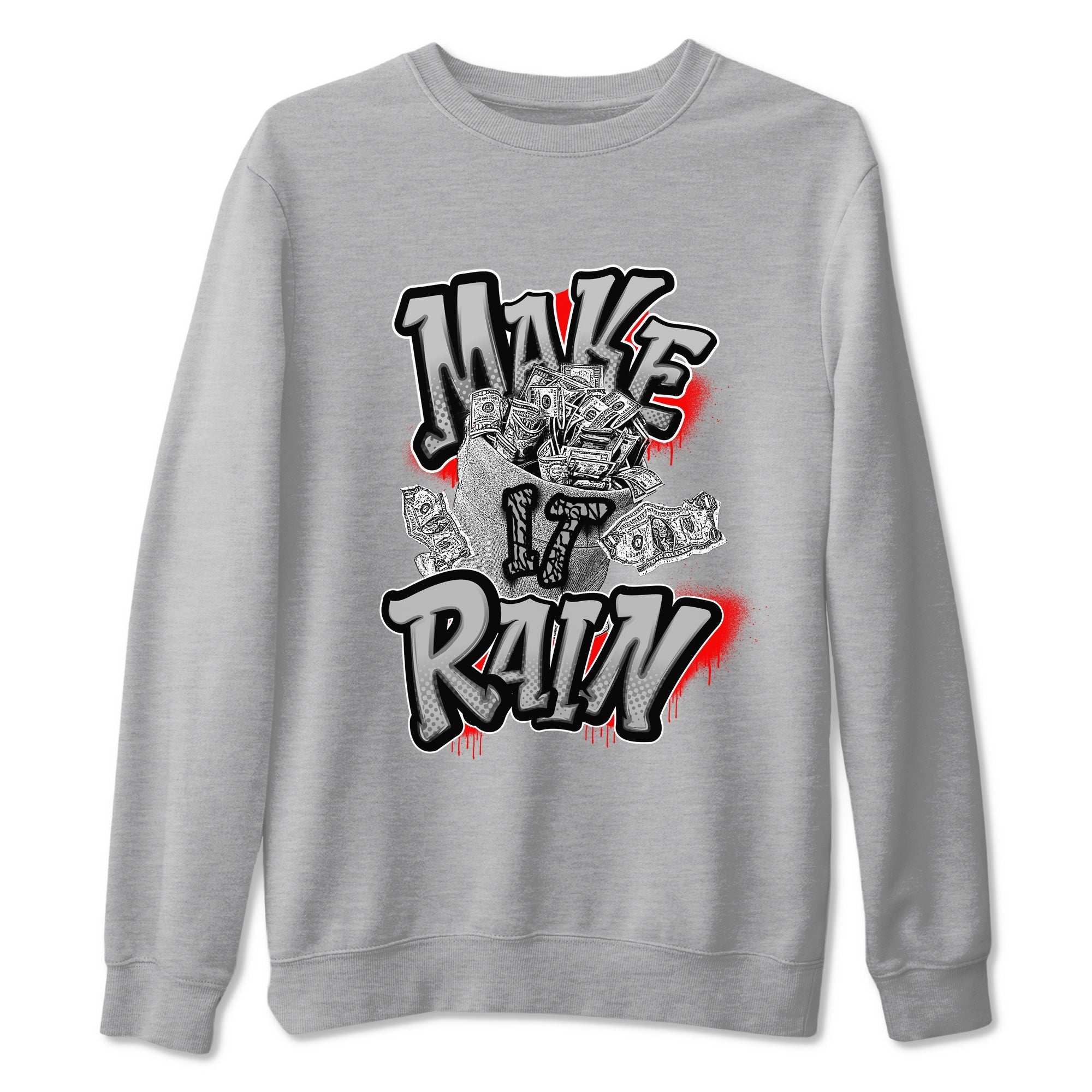 Make It Rain Money snkmatch Tees - Air Jordan 3 Black Cement