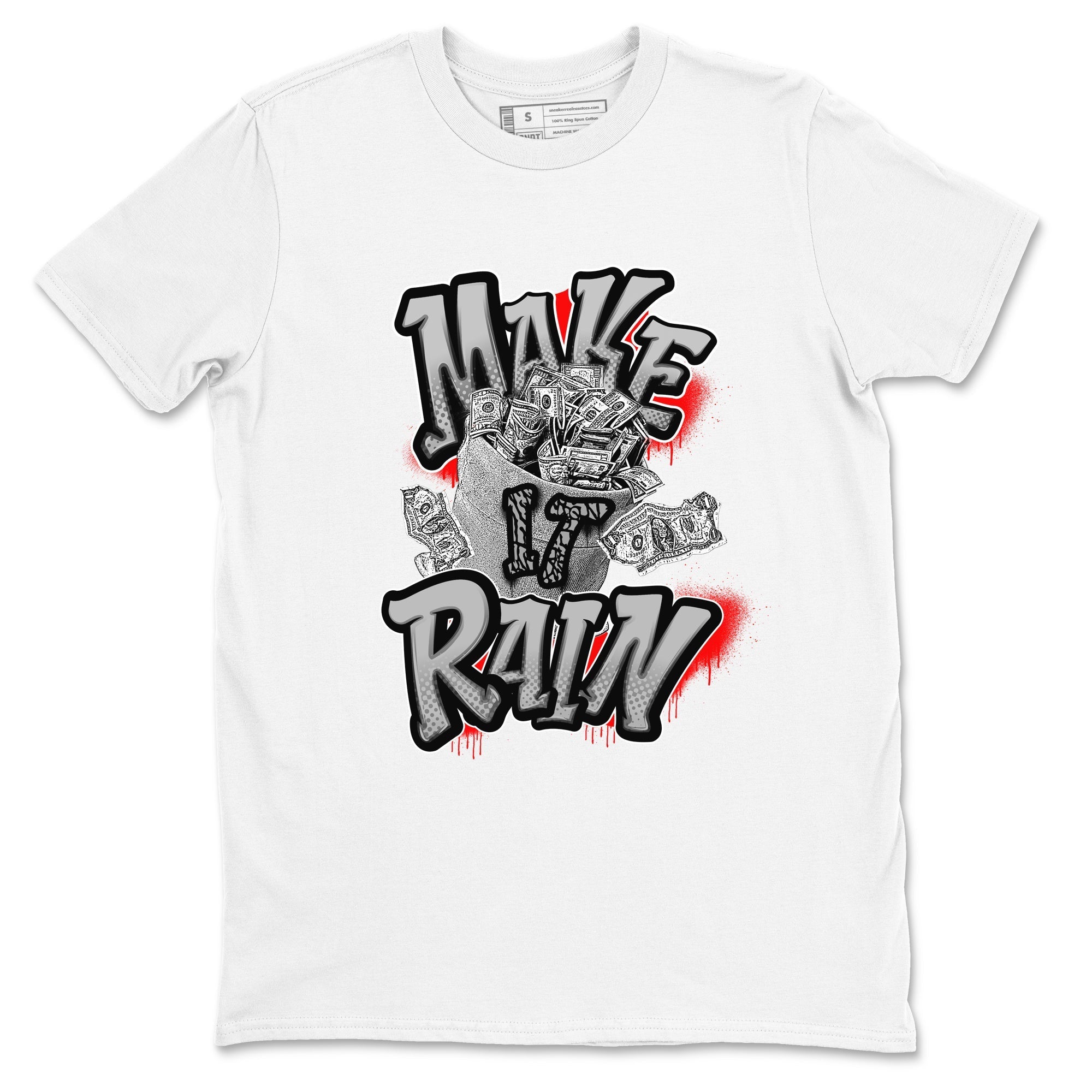 Make It Rain Money snkmatch Tees - Air Jordan 3 Black Cement