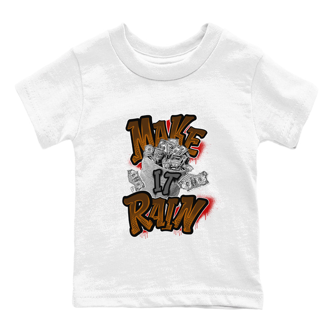 Make It Rain Money snkmatch Tees Kids - Air Jordan 5 Archaeo Brown