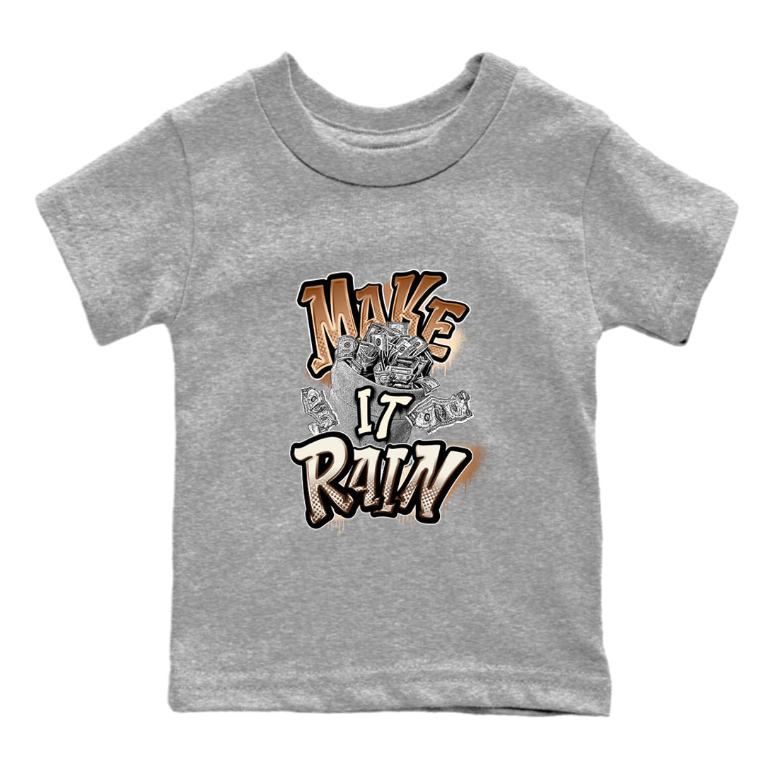 Make It Rain Money snkmatch Tees Kids - Air Jordan 5 Golden Ticket