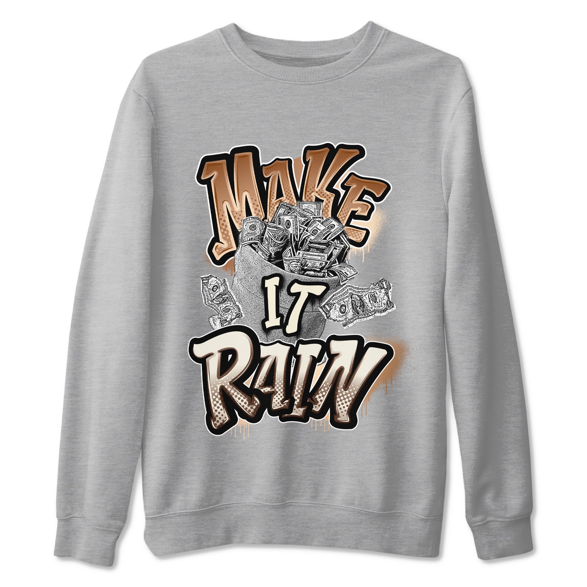 Make It Rain Money snkmatch Tees - Air Jordan 5 Golden Ticket