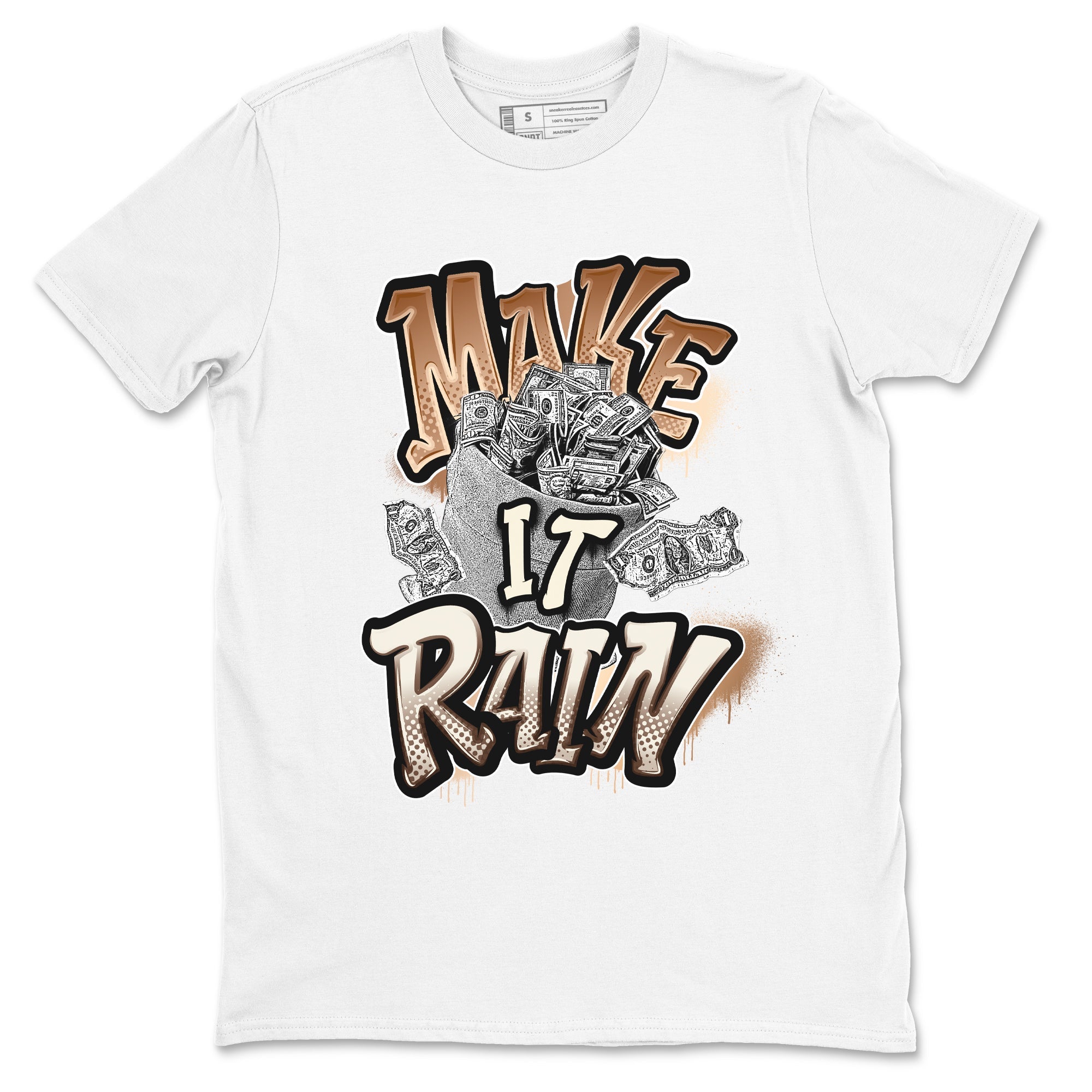 Make It Rain Money snkmatch Tees - Air Jordan 5 Golden Ticket