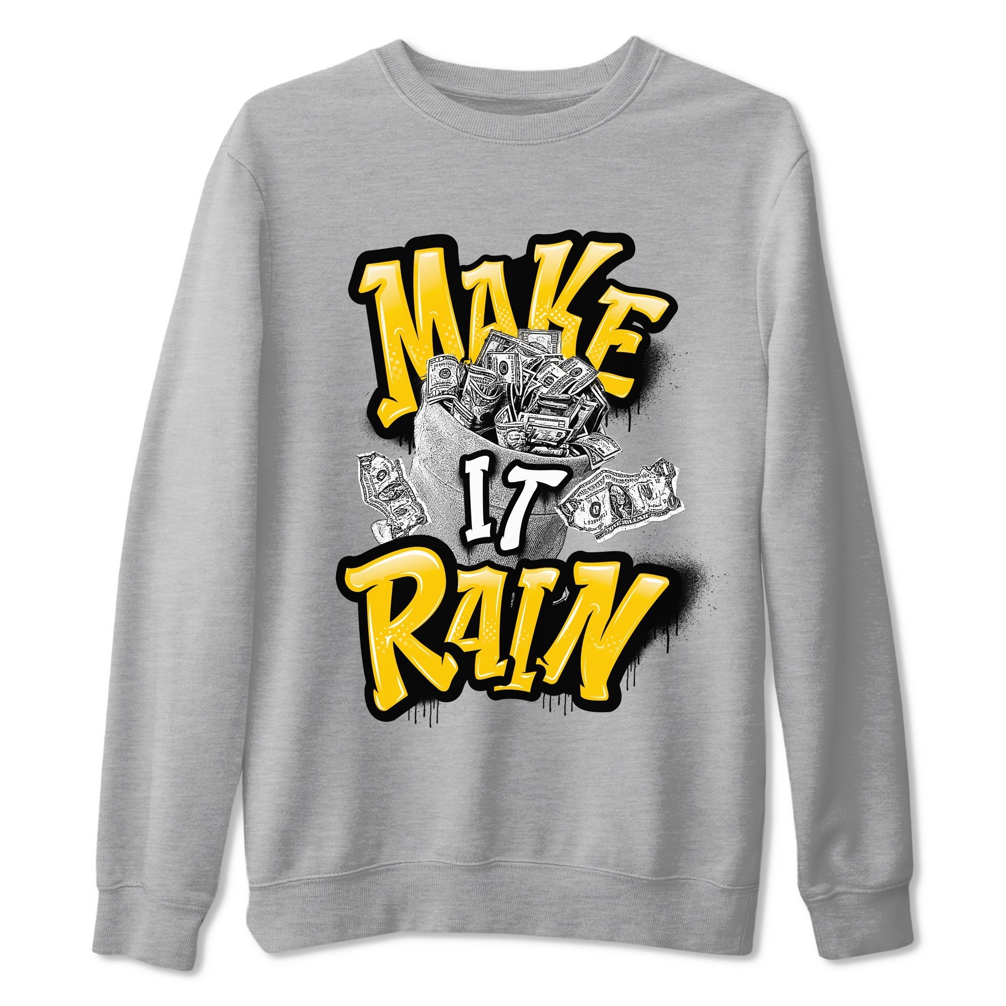 Make It Rain Money snkmatch Tees - Air Jordan 6 Yellow Ochre