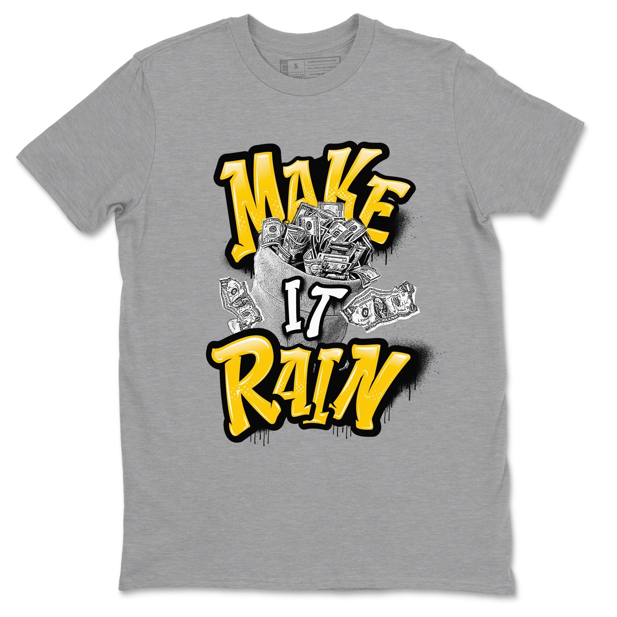Make It Rain Money snkmatch Tees - Air Jordan 6 Yellow Ochre