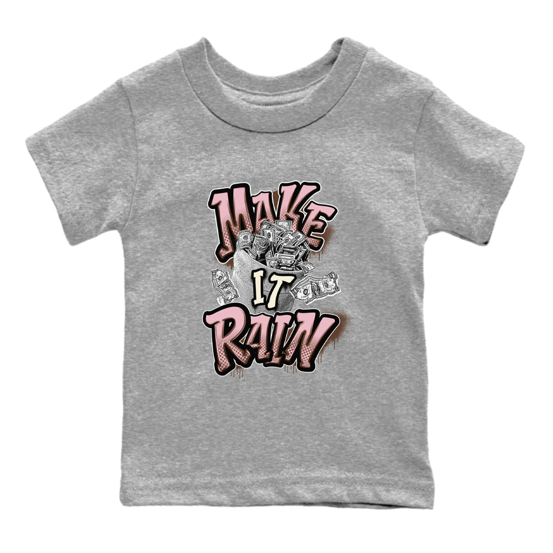 Make It Rain Money snkmatch Tees Kids - Dunk Cacao Wow And Pink Foam