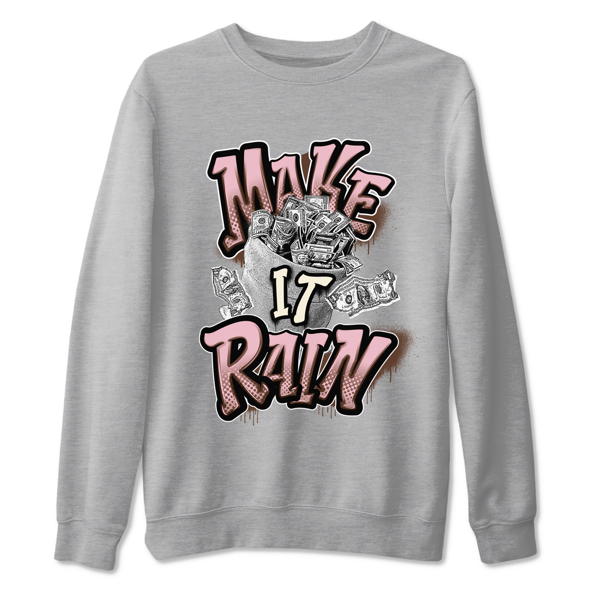 Make It Rain Money snkmatch Tees - Dunk Cacao Wow And Pink Foam