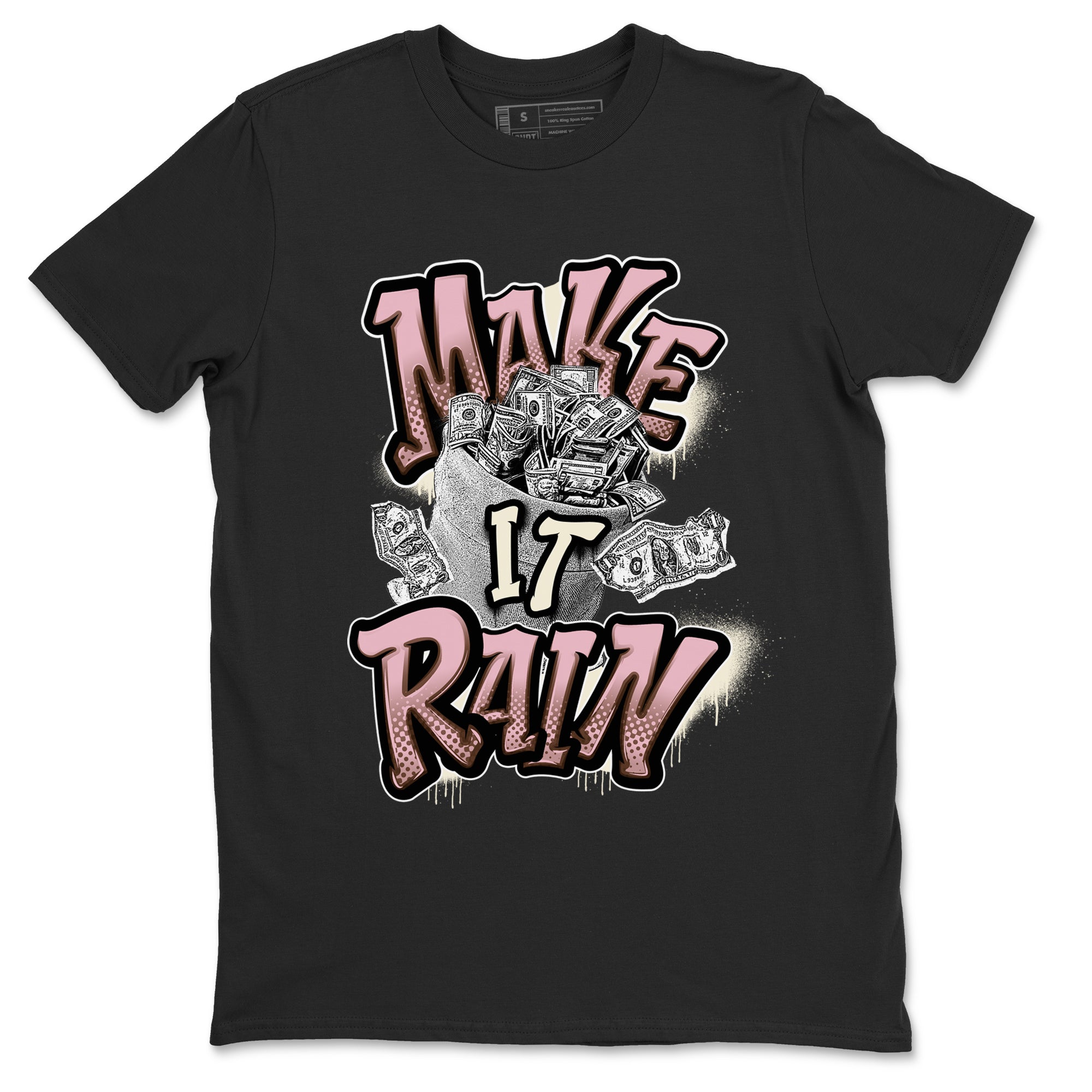 Make It Rain Money snkmatch Tees - Dunk Cacao Wow And Pink Foam