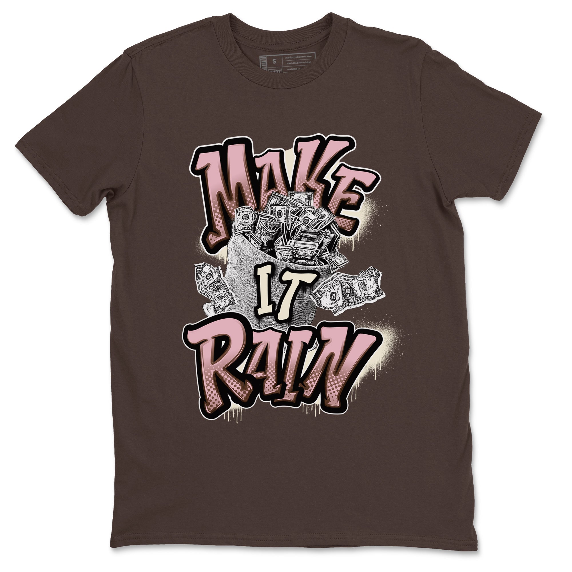 Make It Rain Money snkmatch Tees - Dunk Cacao Wow And Pink Foam