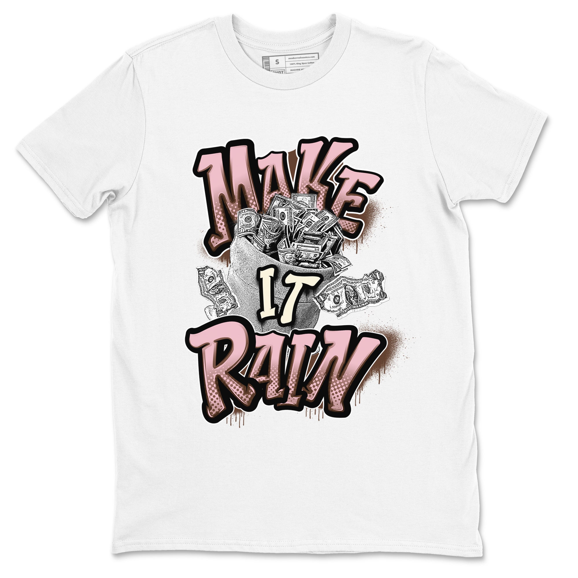 Make It Rain Money snkmatch Tees - Dunk Cacao Wow And Pink Foam