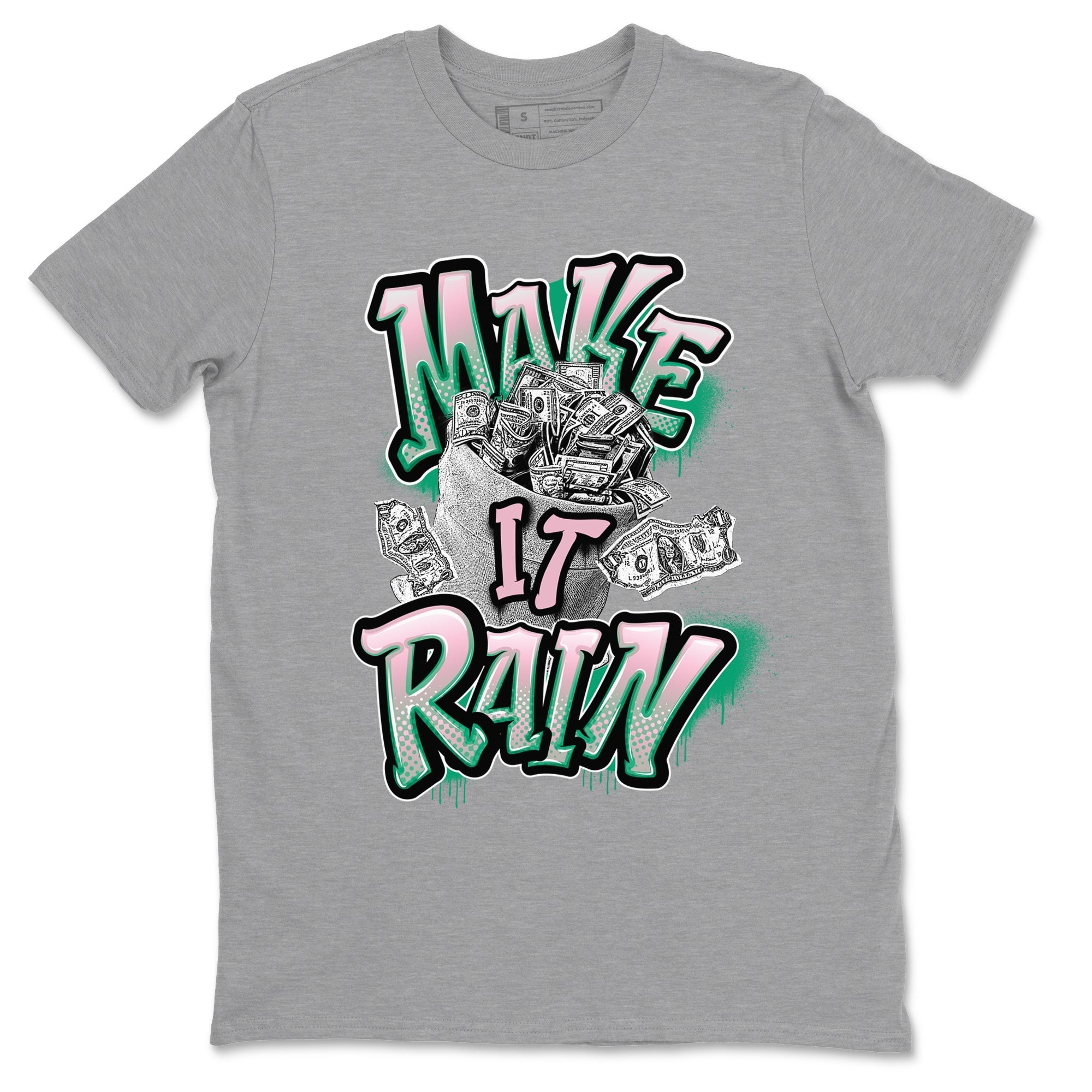 Make It Rain Money snkmatch Tees - Dunk Medium Soft Pink Malachite
