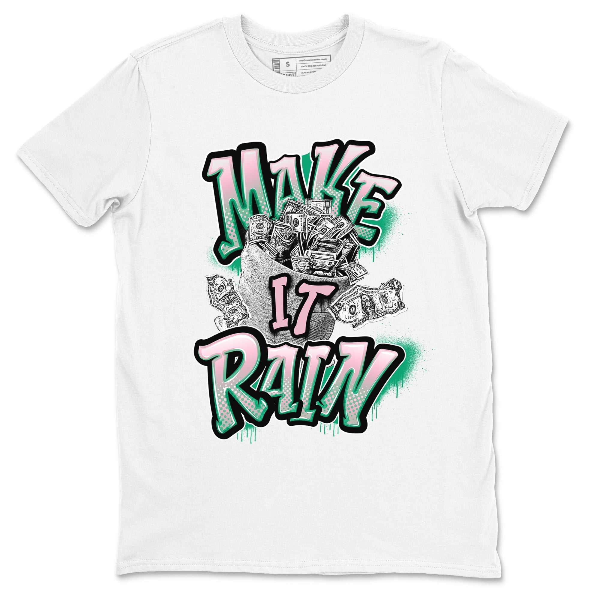 Make It Rain Money snkmatch Tees - Dunk Medium Soft Pink Malachite
