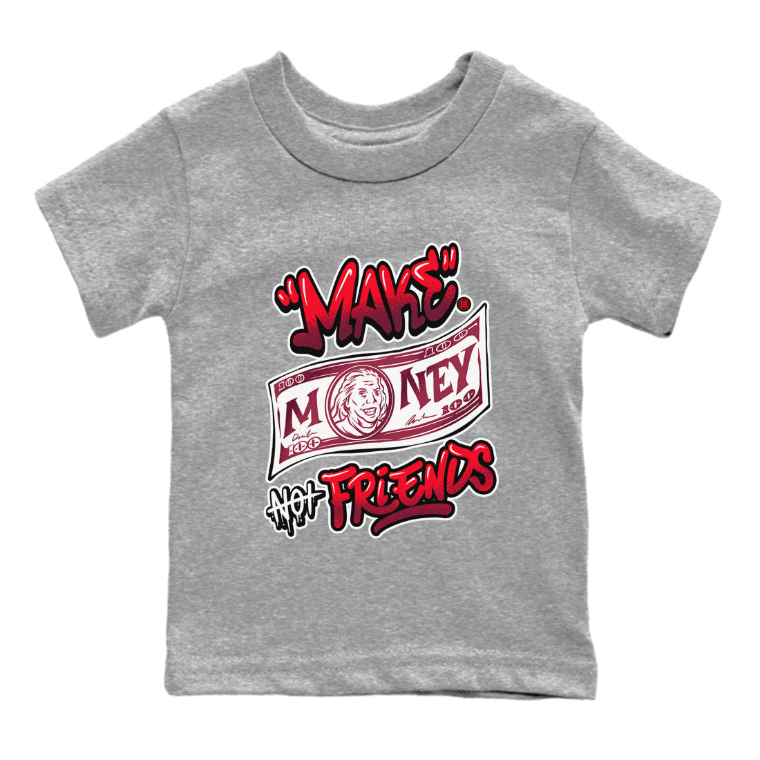 Make Money Not Friends snkmatch Tees Kids - Air Force 1 Layers Of Love