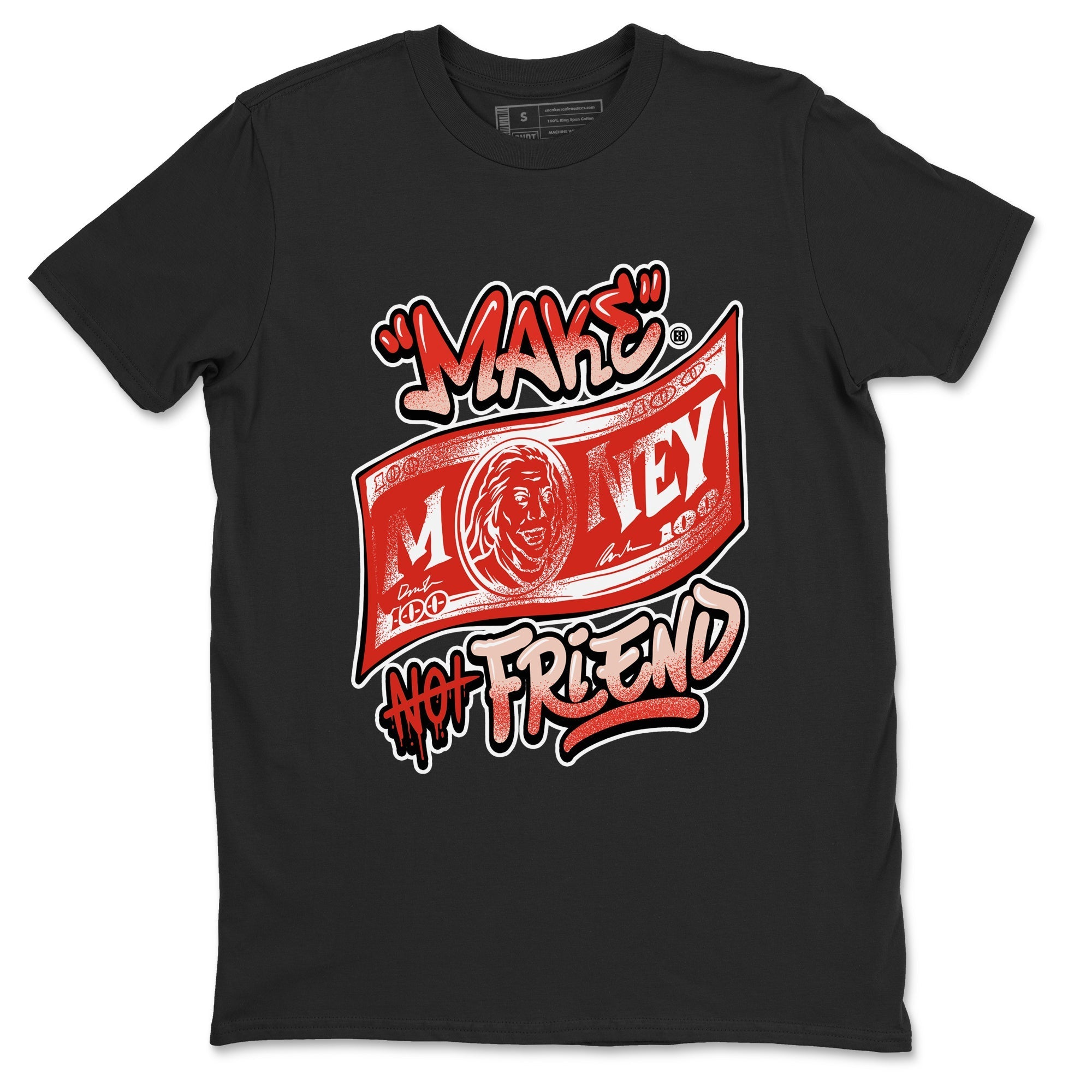 Make Money Not Friends snkmatch Tees - Air Jordan 13 Dune Red