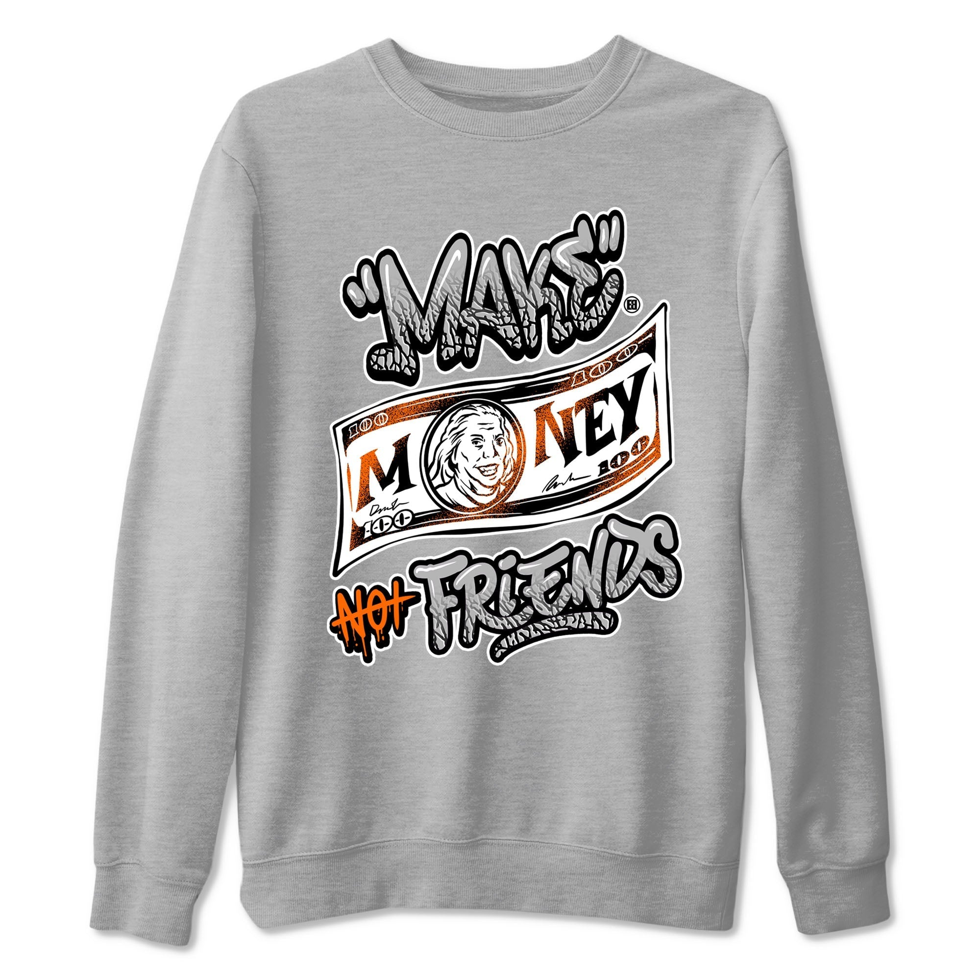 Make Money Not Friends snkmatch Tees - Air Jordan 3 Georgia Peach