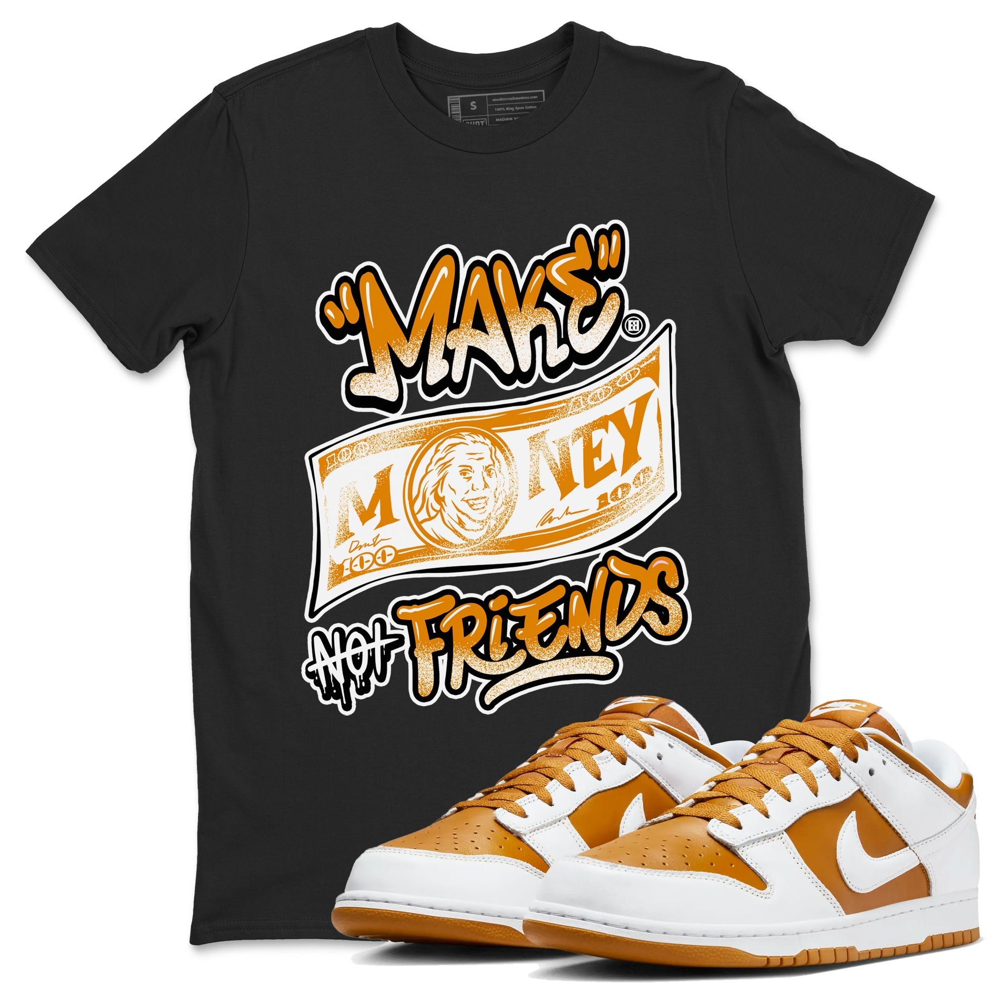 Make Money Not Friends snkmatch Tees - Dunk Dark Curry