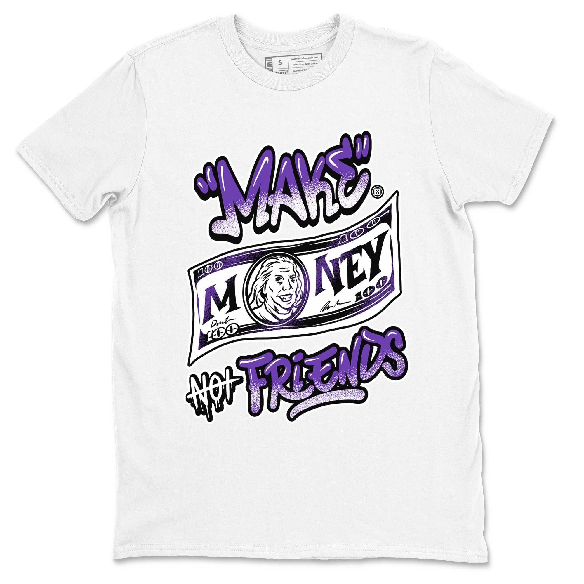 Make Money Not Friends snkmatch Tees - Dunk Low Court Purple