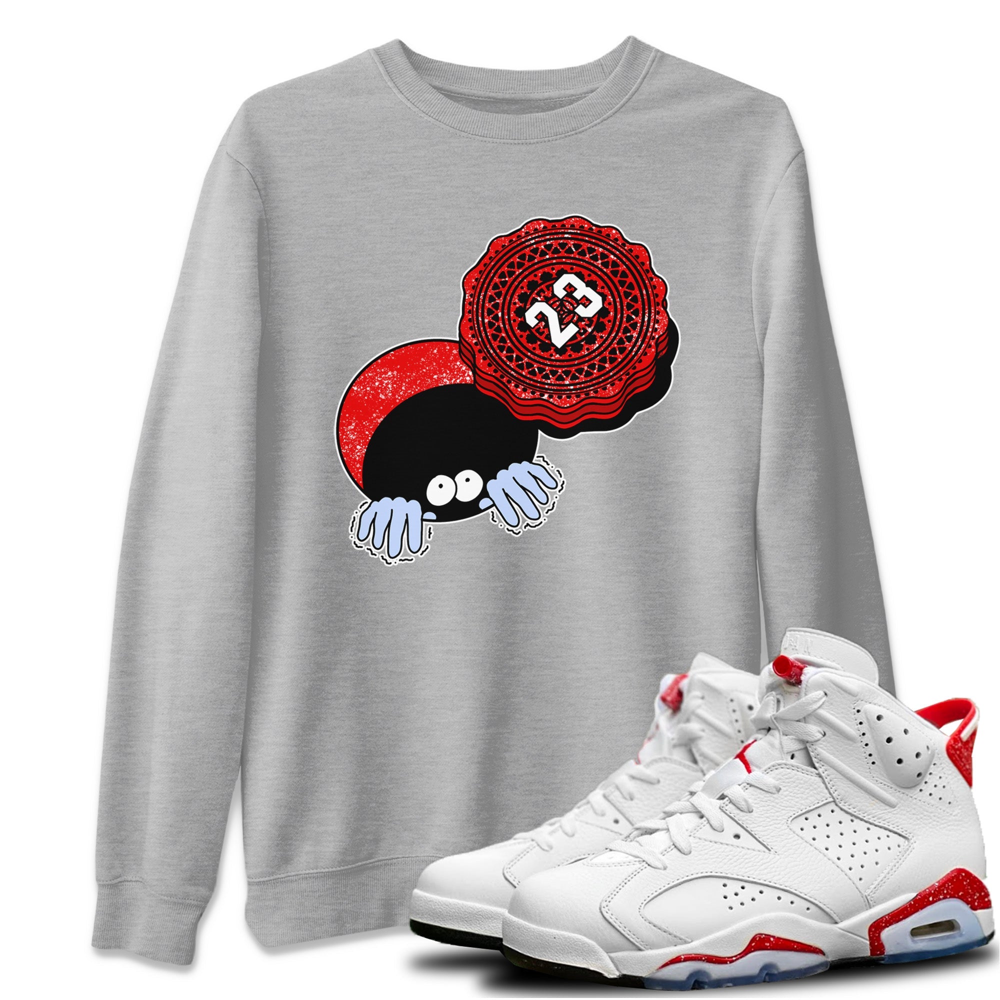 Manhole Cover Cookie Unisex Tops - Air Jordan 6 Red Velvet Cookies