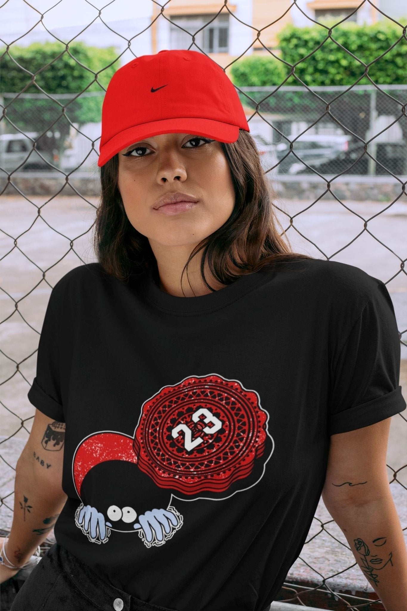 Manhole Cover Cookie Unisex Tops - Air Jordan 6 Red Velvet Cookies