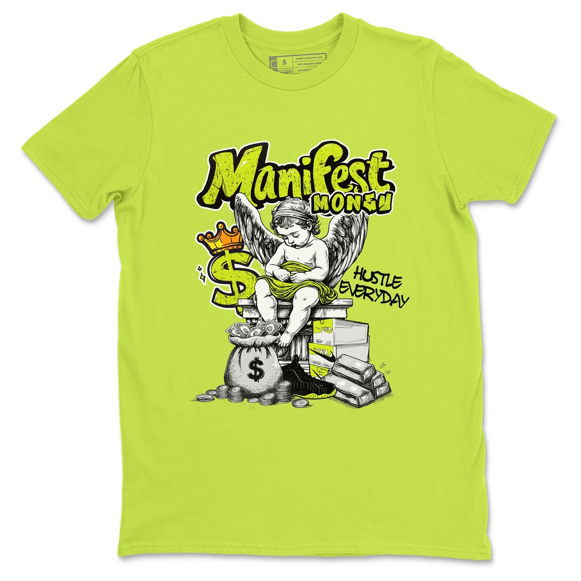 Manifest Money snkmatch Tees - Air Foamposite One Black Volt