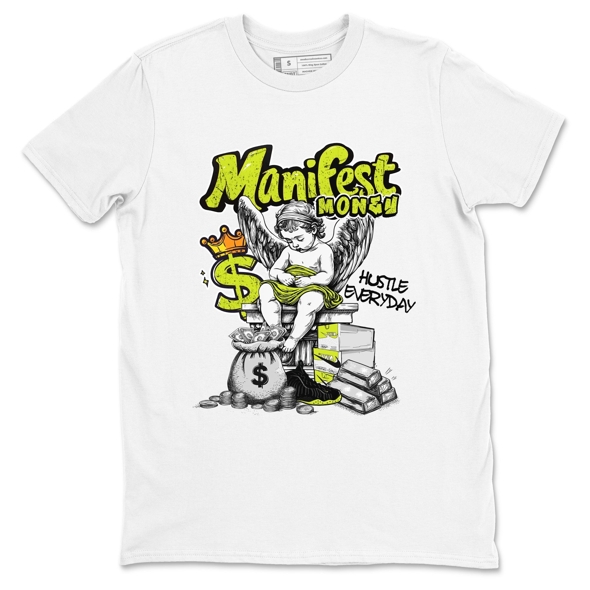 Manifest Money snkmatch Tees - Air Foamposite One Black Volt