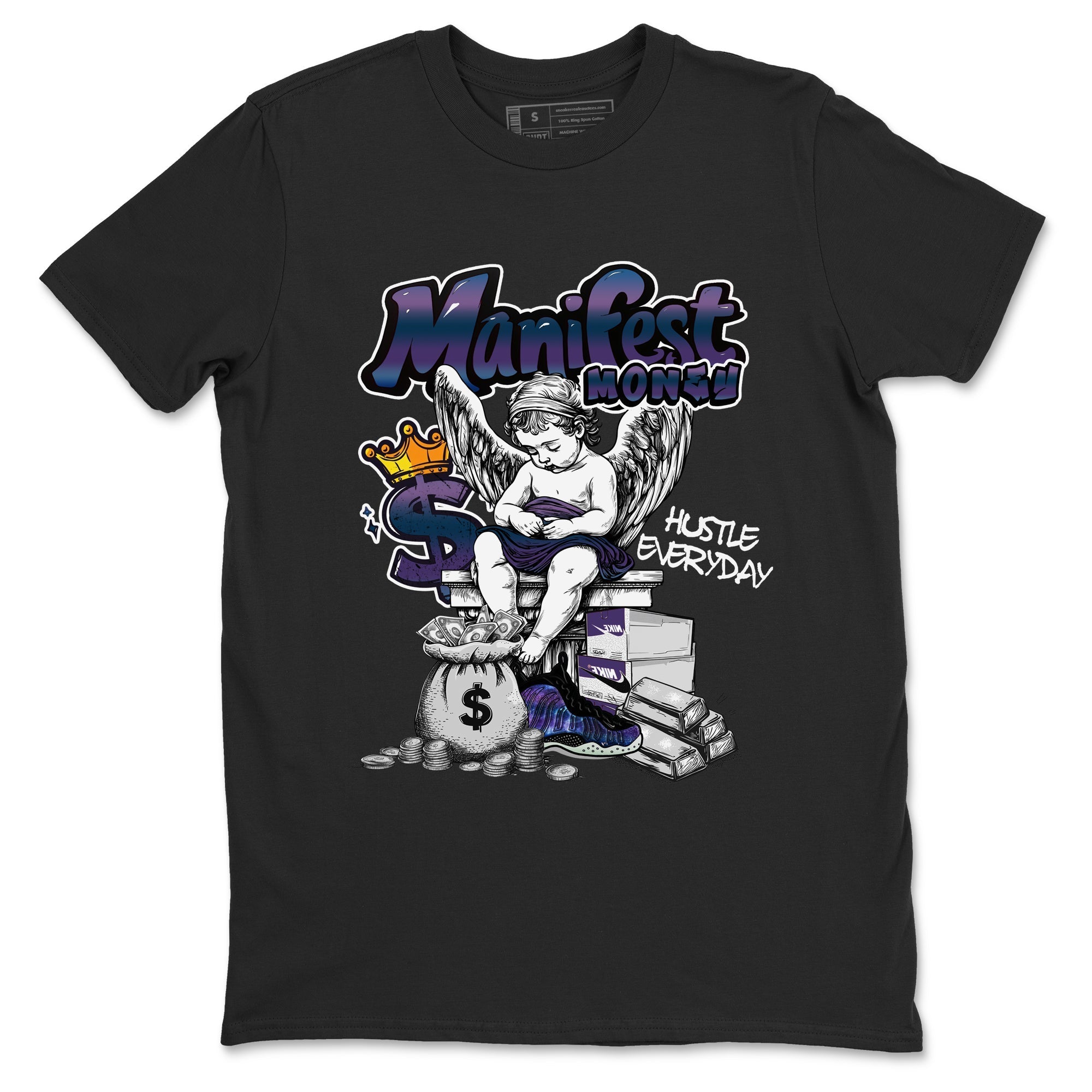 Manifest Money snkmatch Tees - Air Foamposite One Galaxy