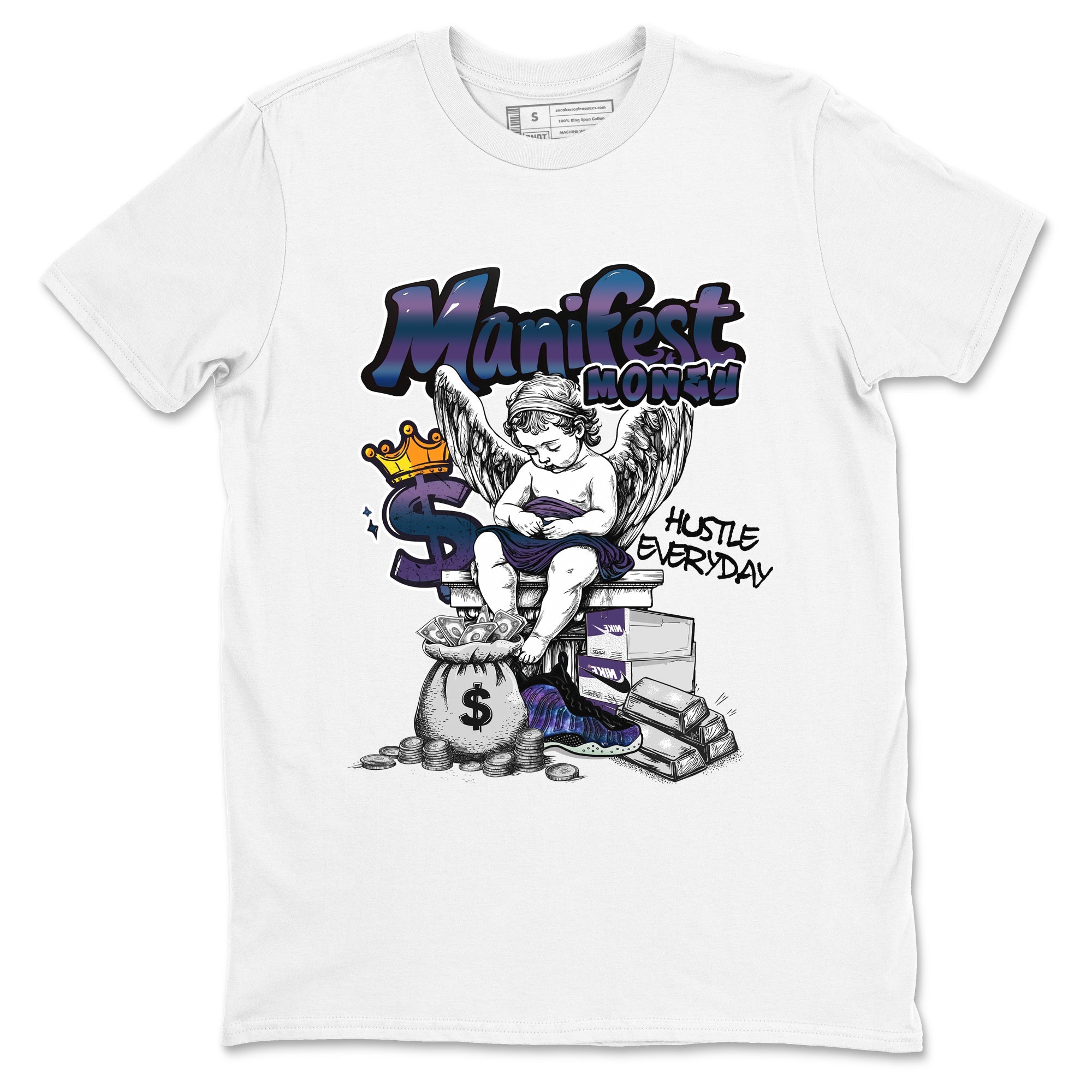Manifest Money snkmatch Tees - Air Foamposite One Galaxy