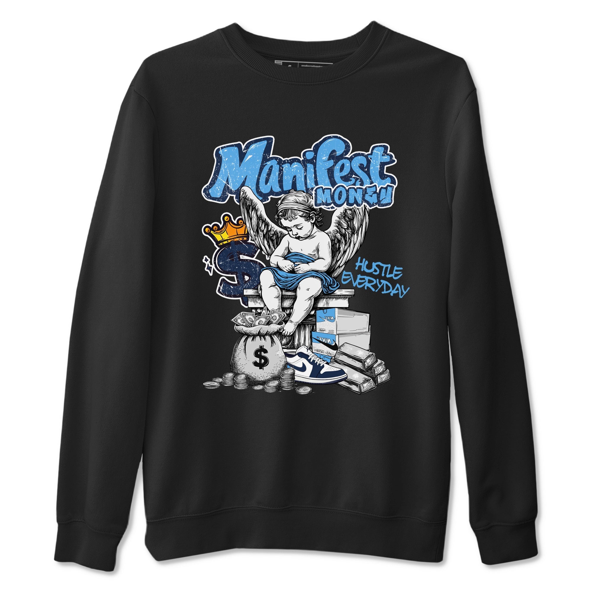 Manifest Money snkmatch Tees - Air Jordan 1 Obsidian