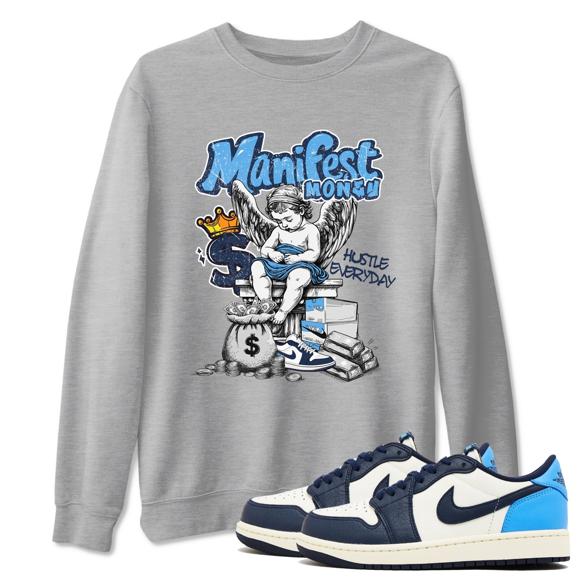 Manifest Money snkmatch Tees - Air Jordan 1 Obsidian