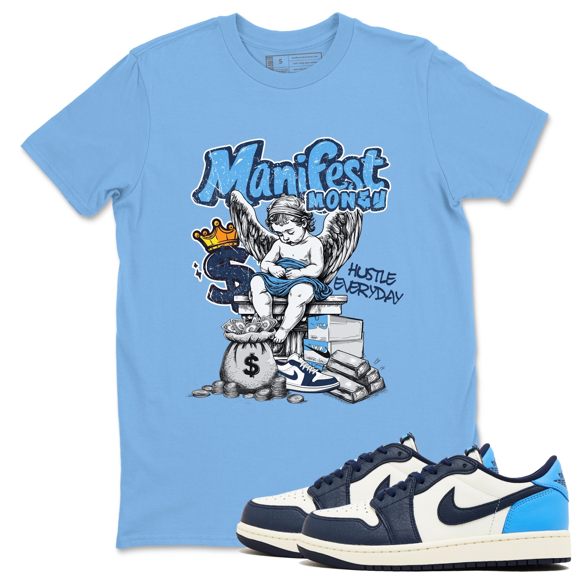 Manifest Money snkmatch Tees - Air Jordan 1 Obsidian