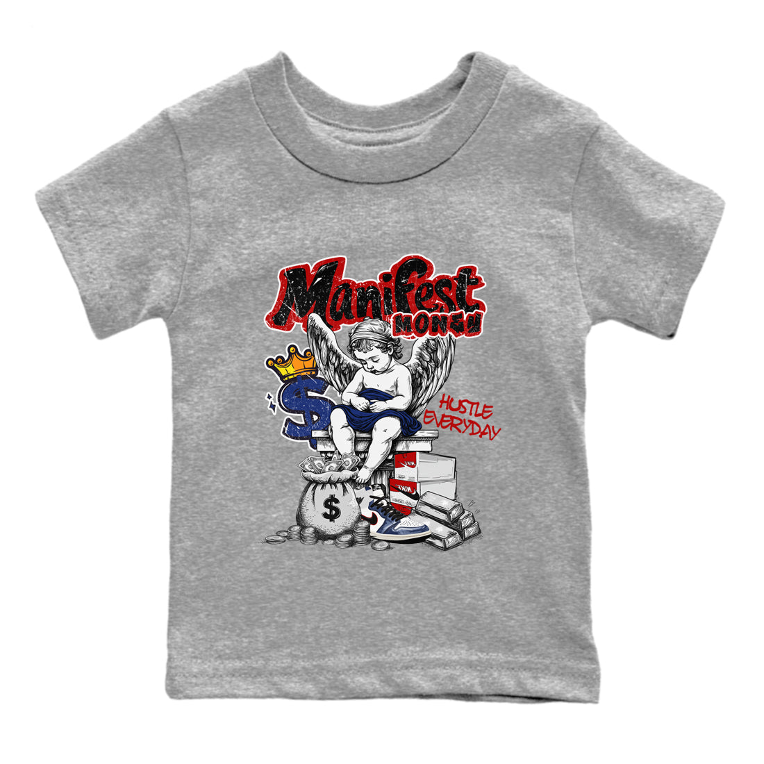 Manifest Money snkmatch Tees Kids - Air Jordan 1 Rare Air