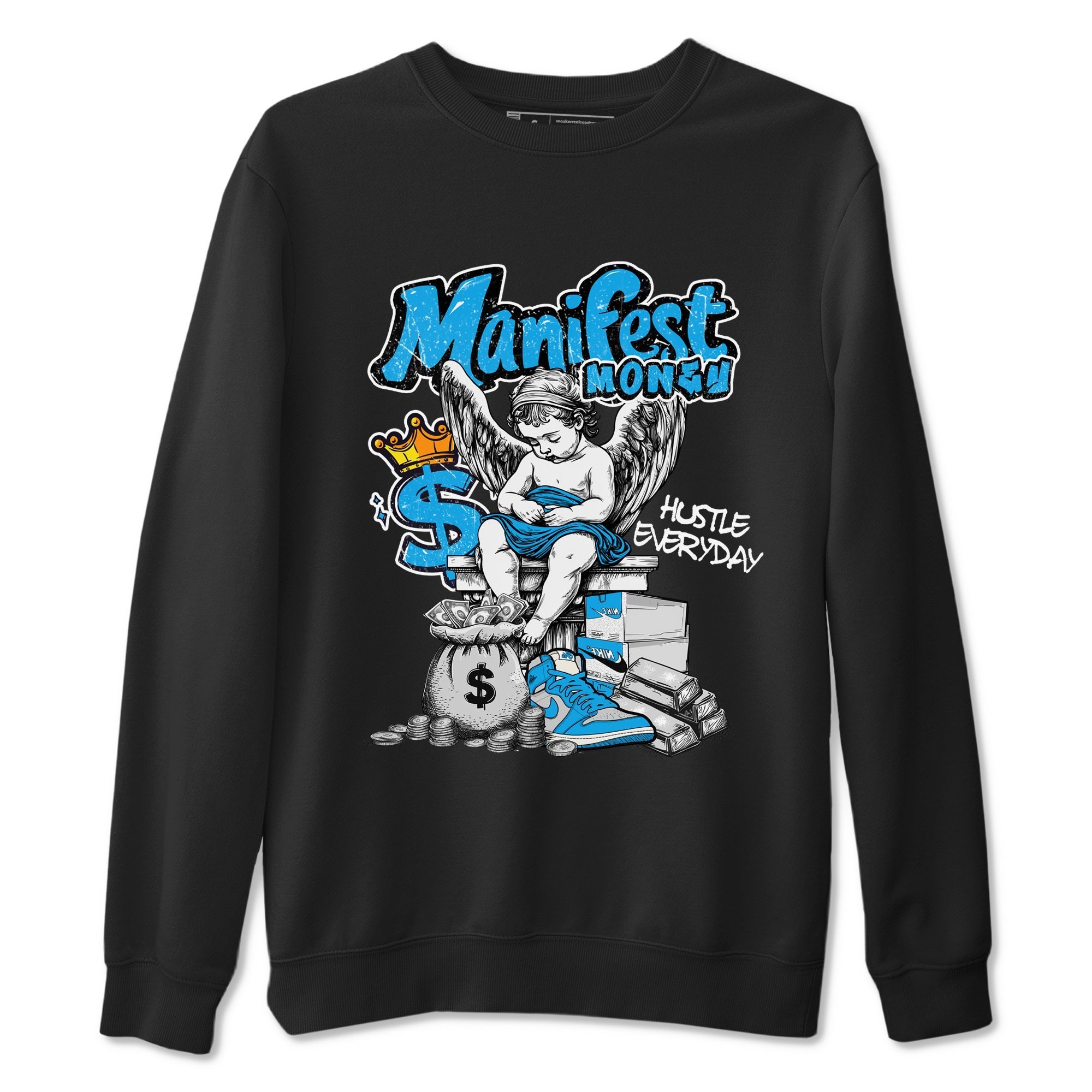Manifest Money snkmatch Tees - Air Jordan 1 UNC Reimagined