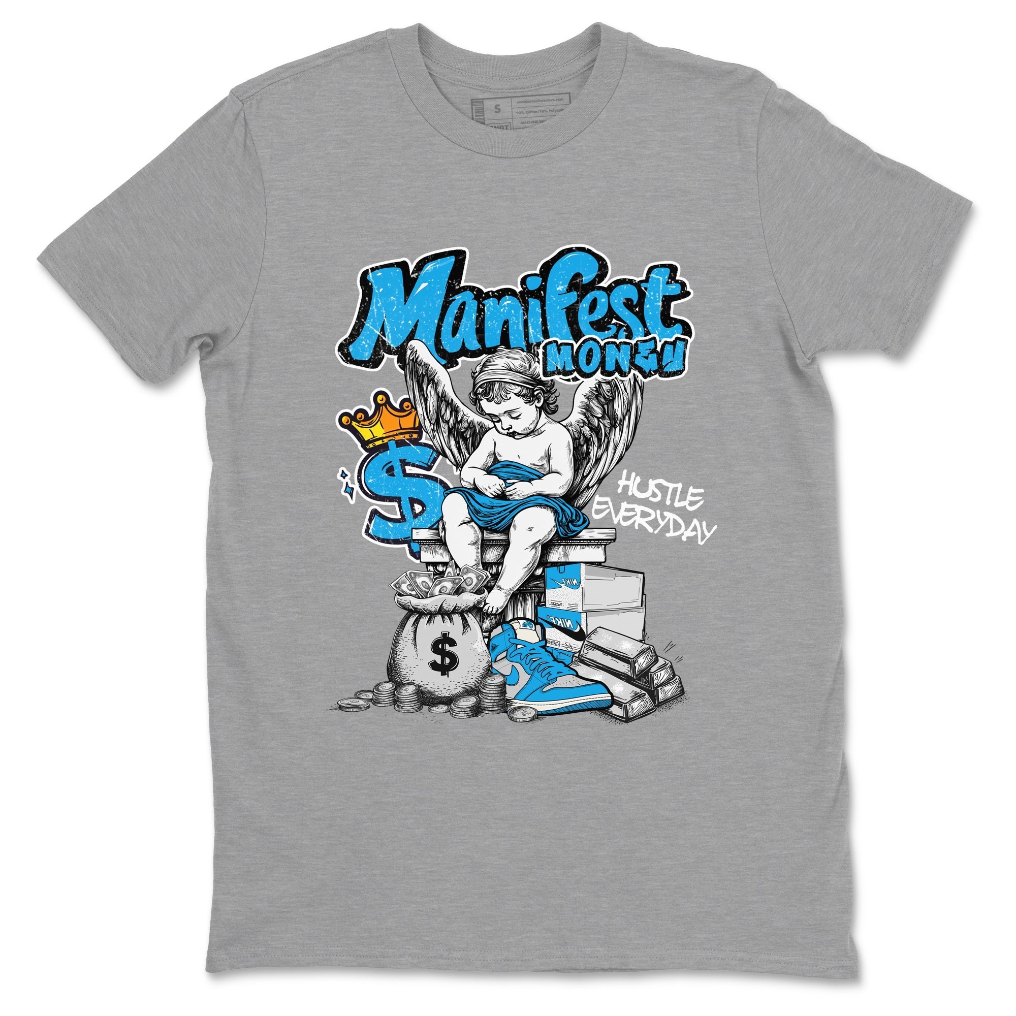 Manifest Money snkmatch Tees - Air Jordan 1 UNC Reimagined