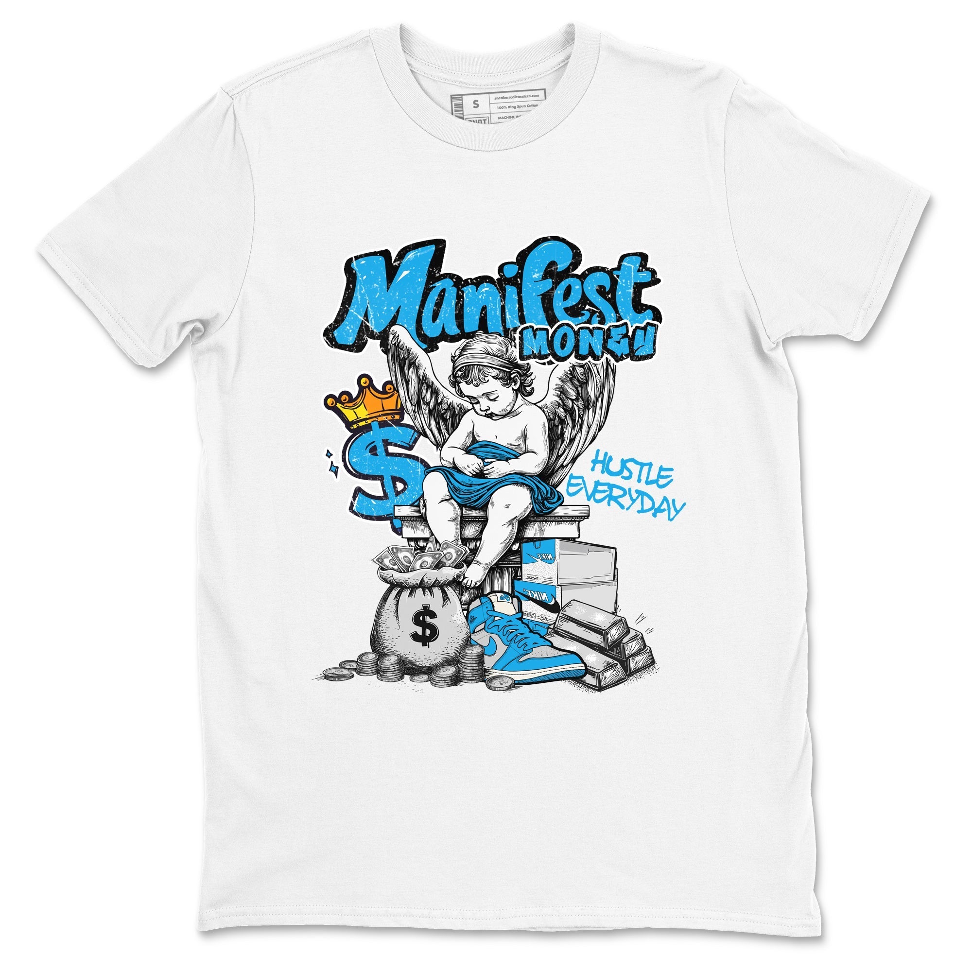 Manifest Money snkmatch Tees - Air Jordan 1 UNC Reimagined