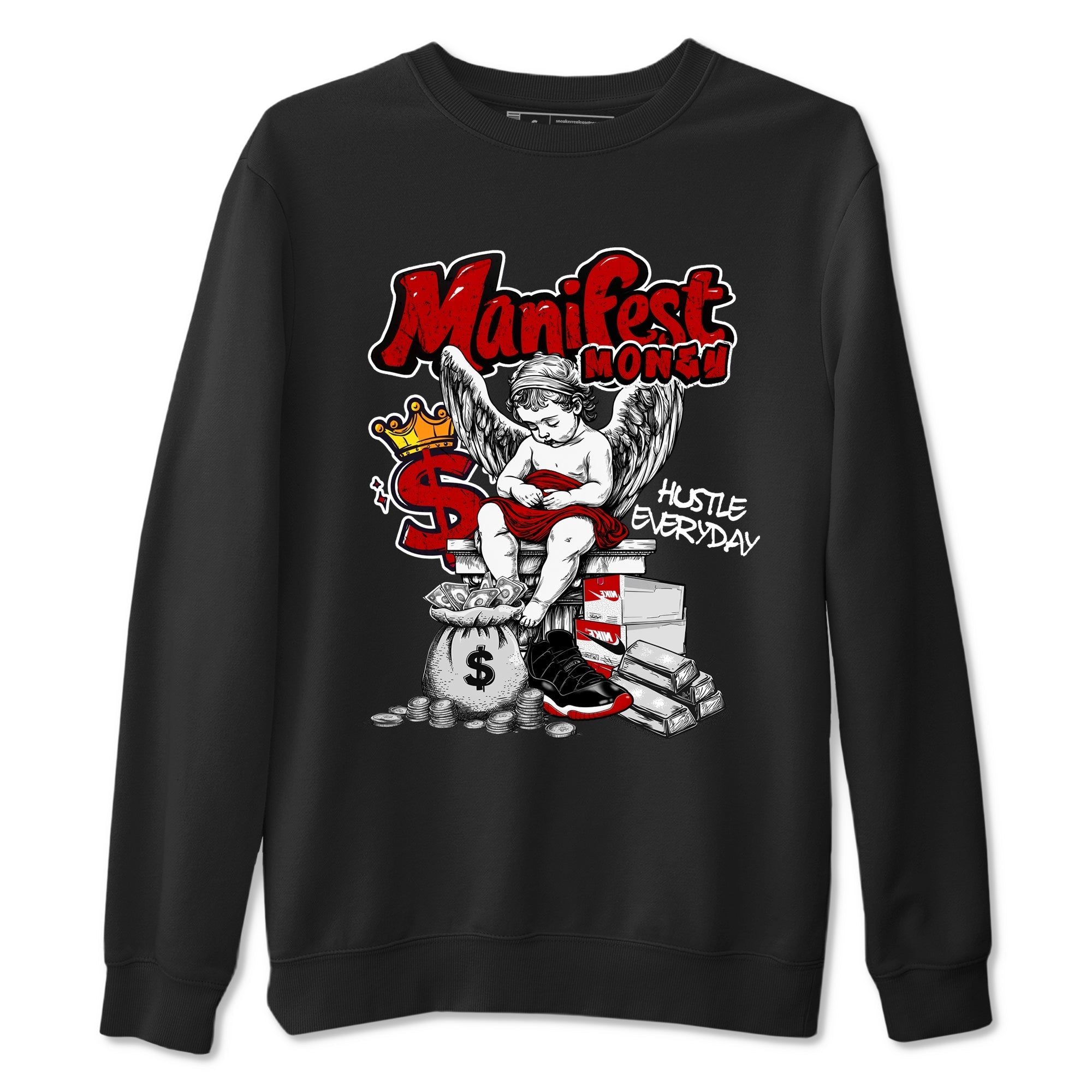 Manifest Money snkmatch Tees - Air Jordan 11 Bred