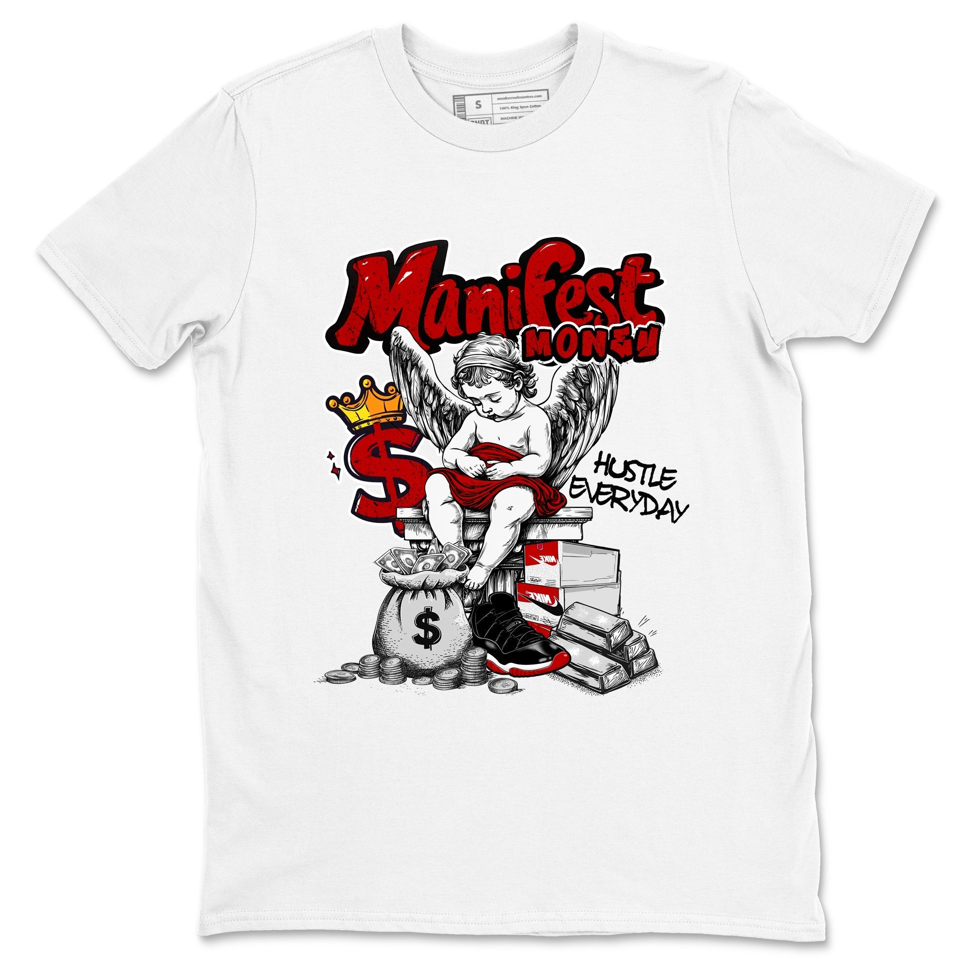 Manifest Money snkmatch Tees - Air Jordan 11 Bred