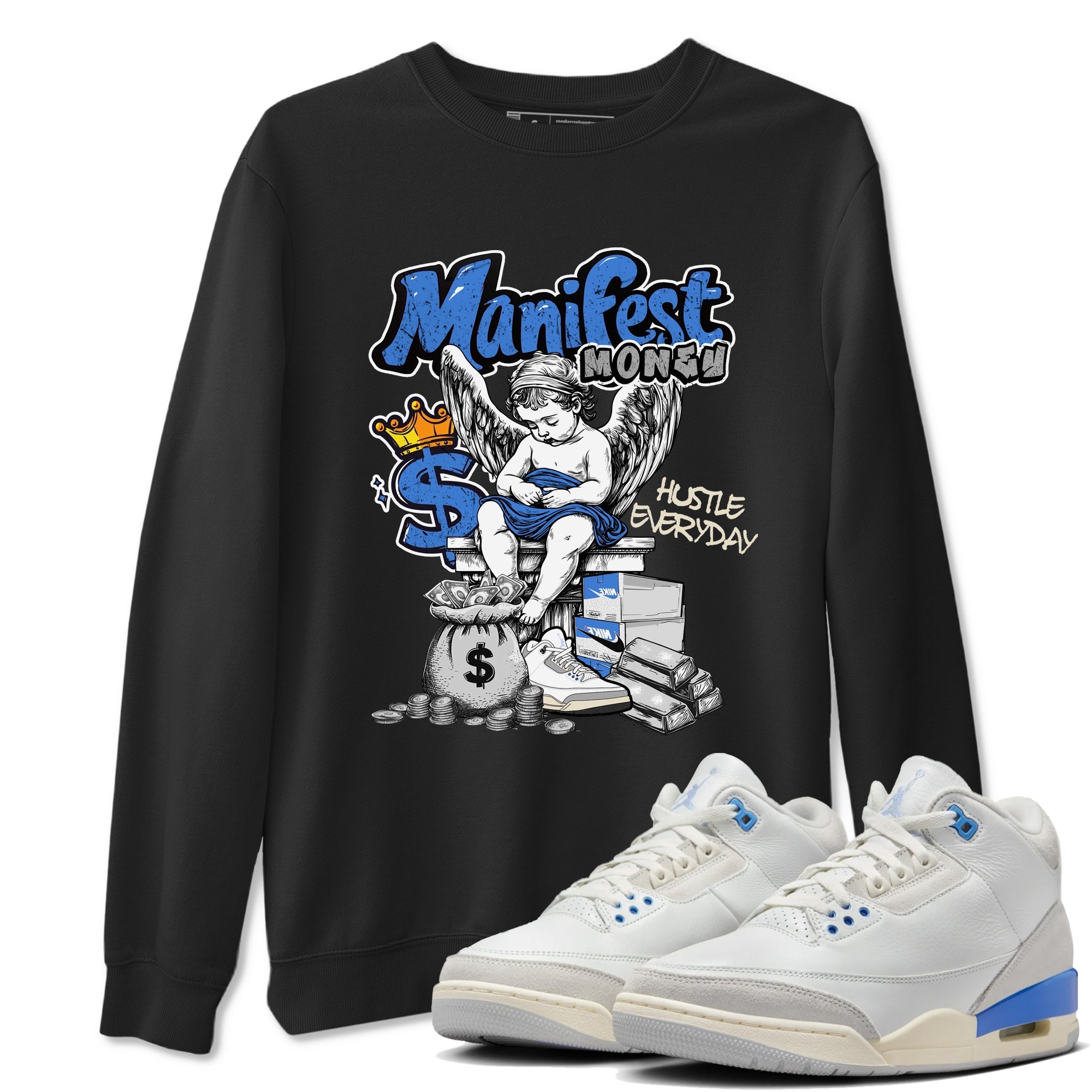 Manifest Money snkmatch Tees - Air Jordan 3 Lucky Shorts