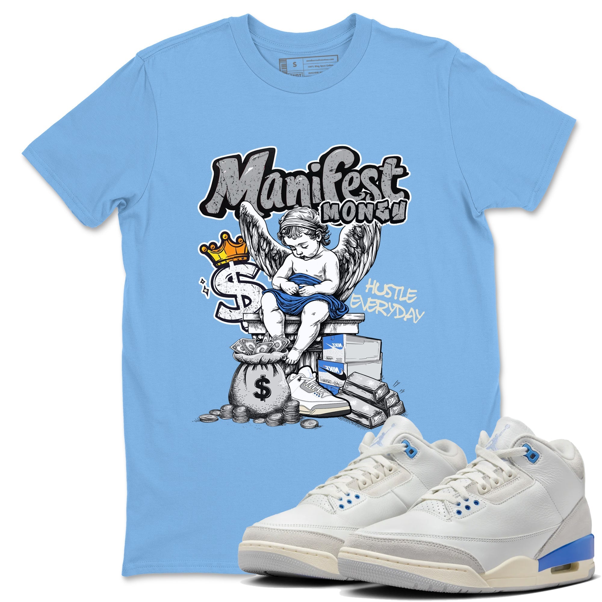 Manifest Money snkmatch Tees - Air Jordan 3 Lucky Shorts