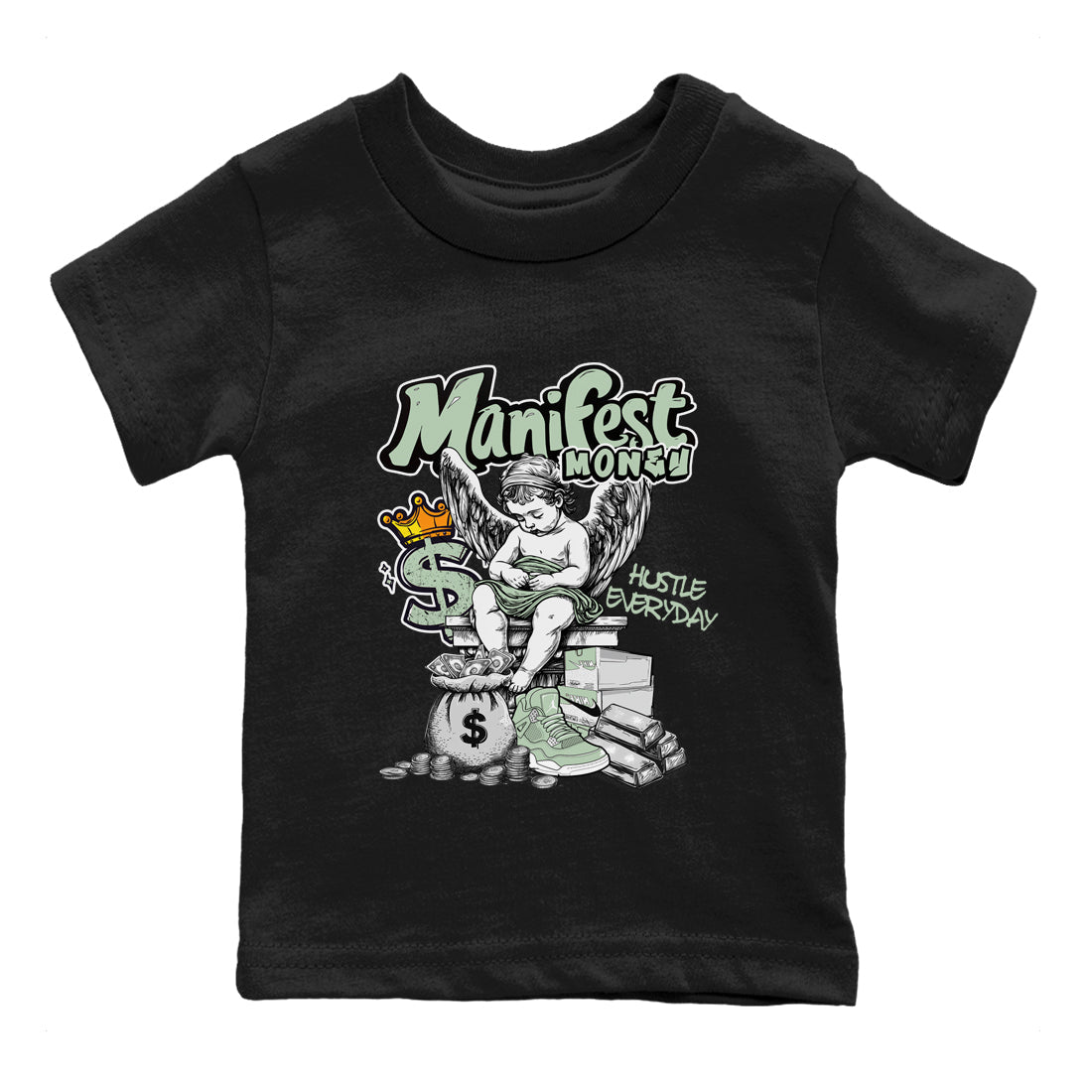 Manifest Money snkmatch Tees Kids - Air Jordan 4 Abundance