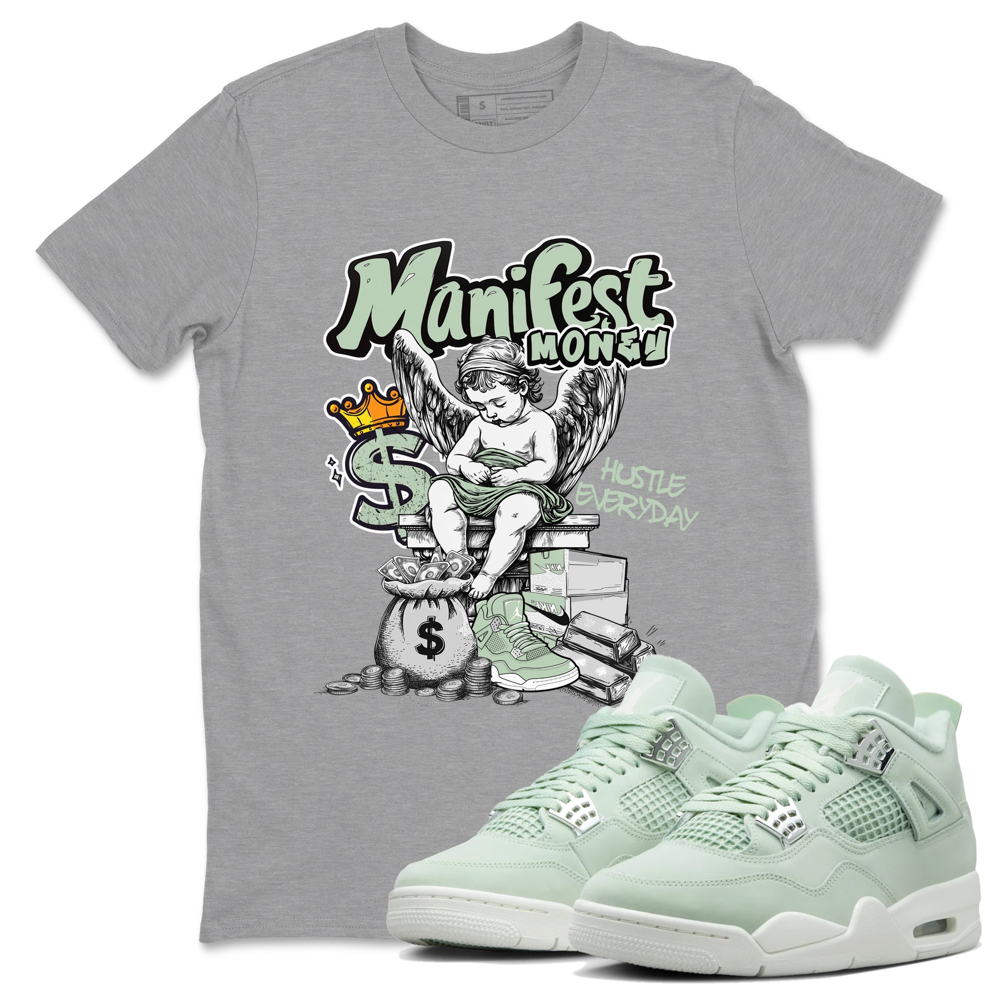 Manifest Money snkmatch Tees - Air Jordan 4 Abundance