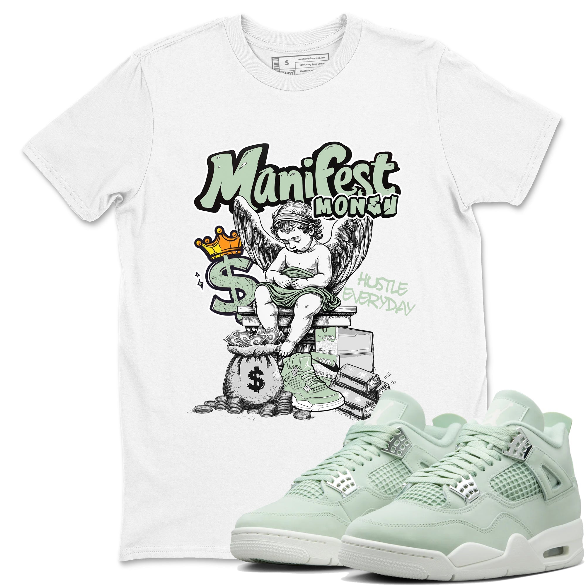 Manifest Money snkmatch Tees - Air Jordan 4 Abundance